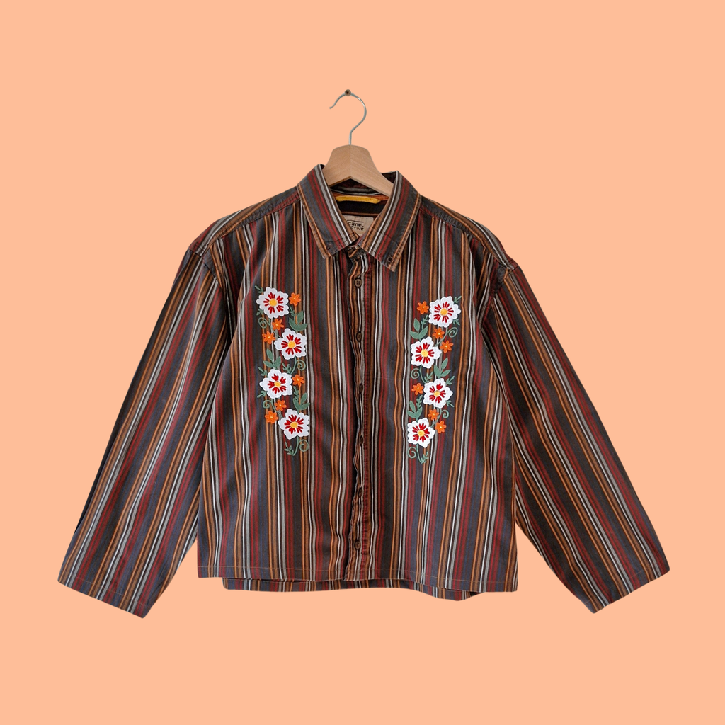 chemise Rayé & Fleurs