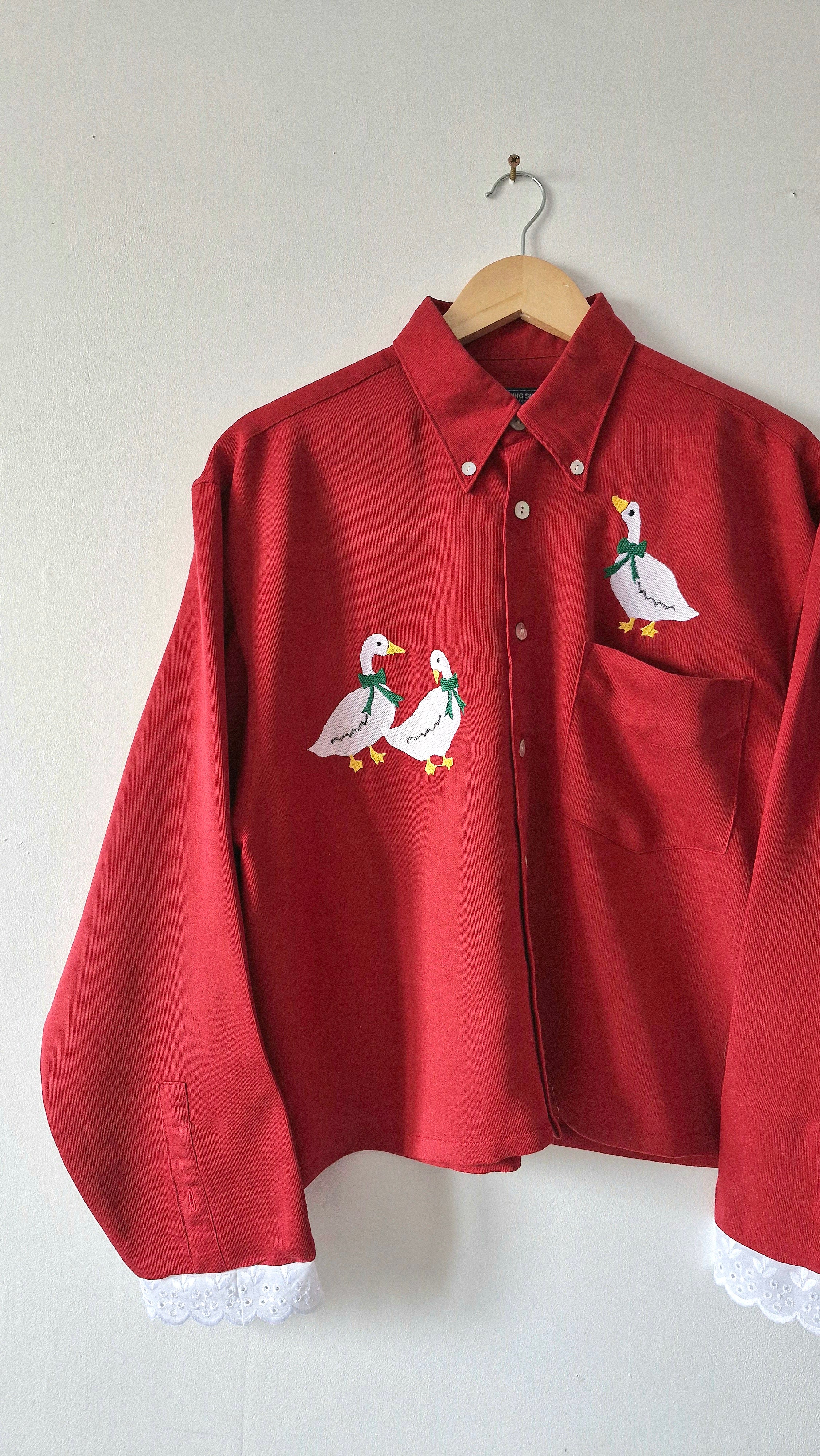 Chemise création - Les oies