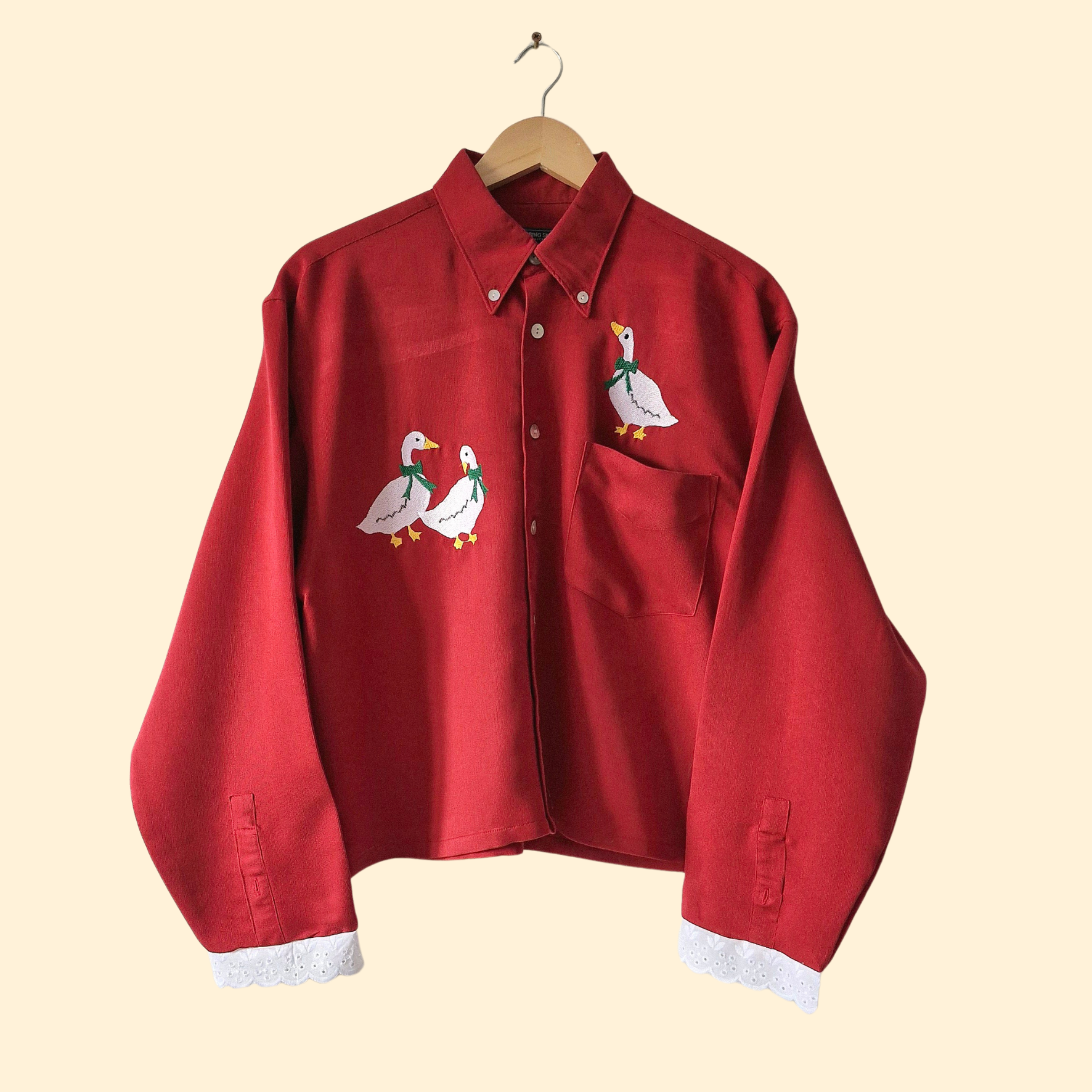 Chemise création - Les oies