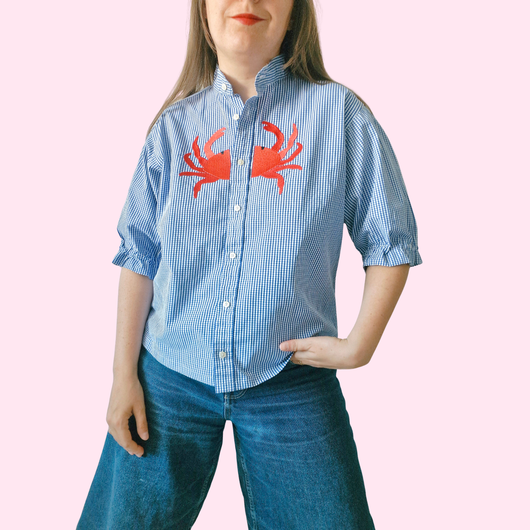 chemise vichy crabe