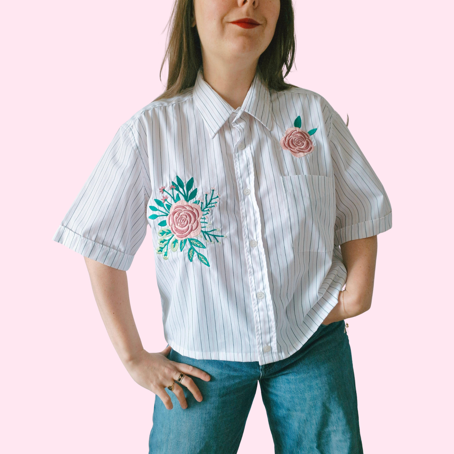 Chemise création - Bouquet