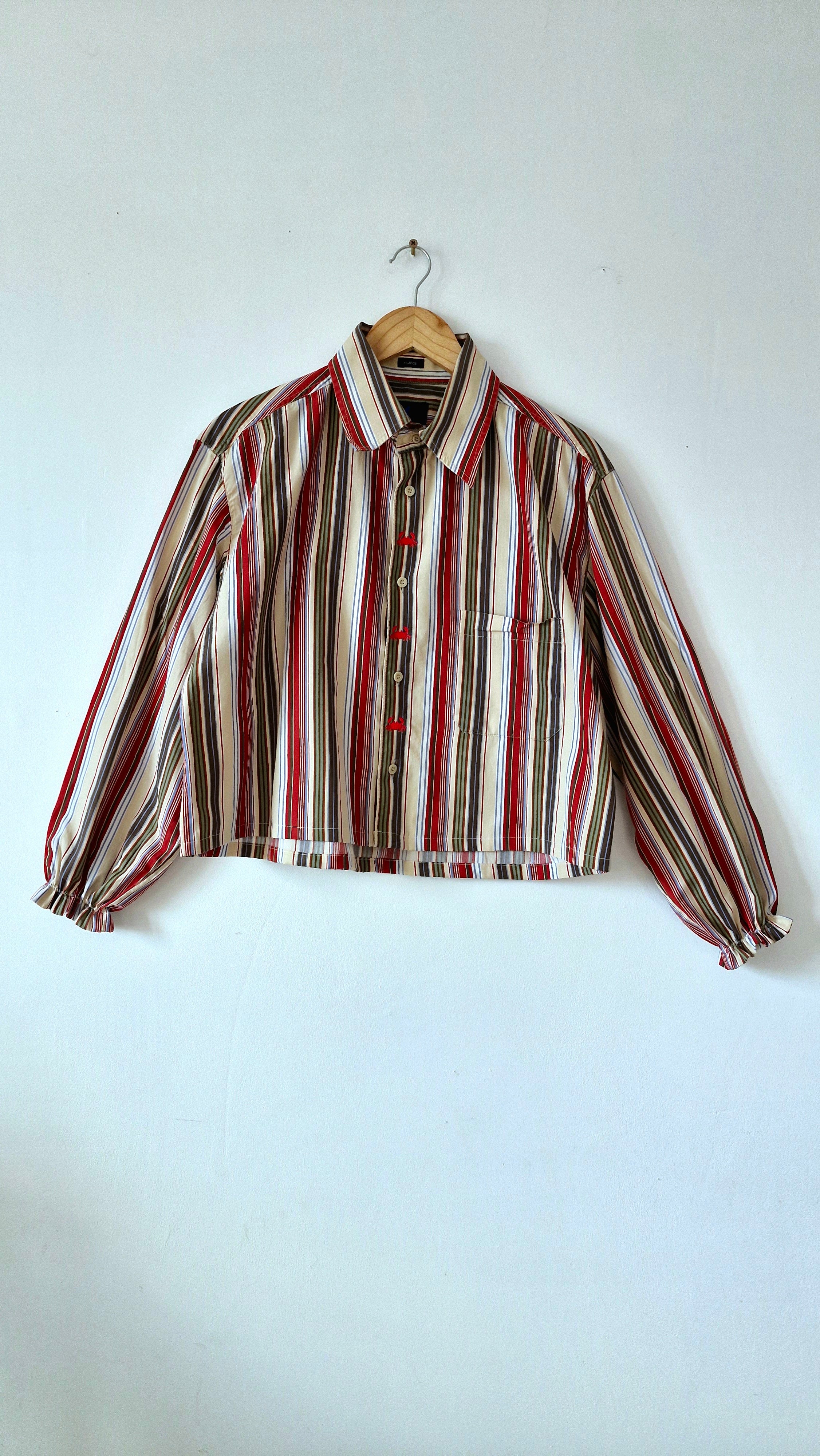 Chemise création - Crabes et rayures