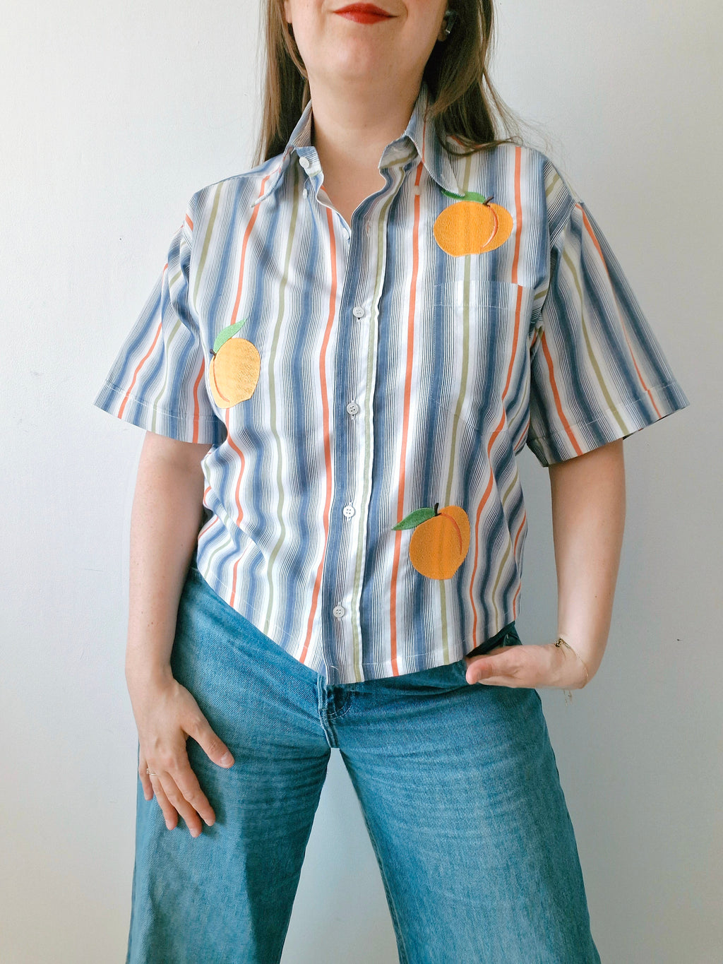 Chemise pêche