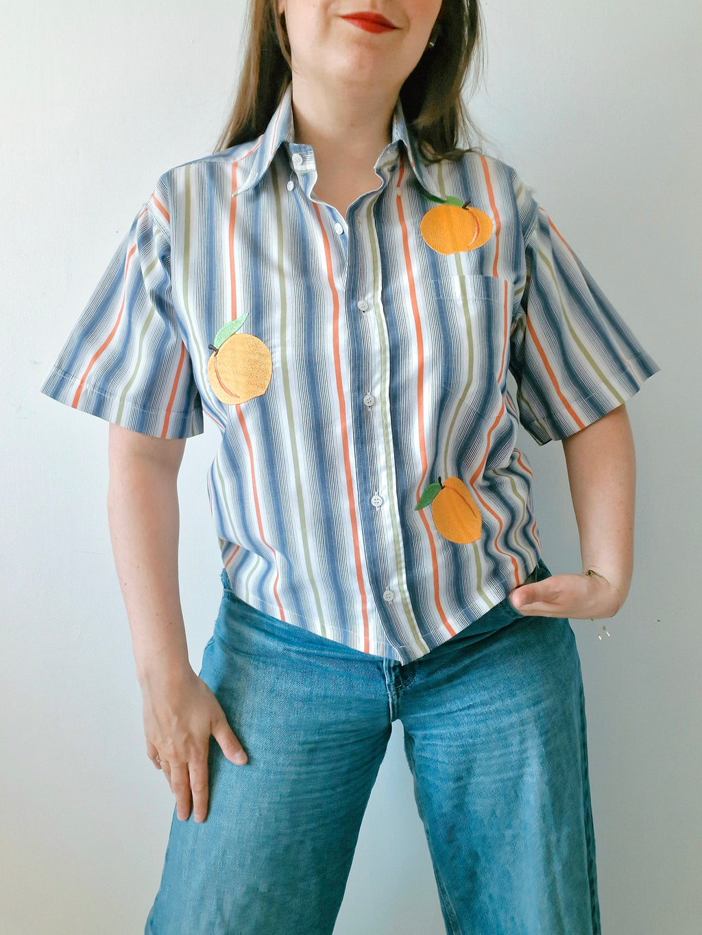 Chemise pêche