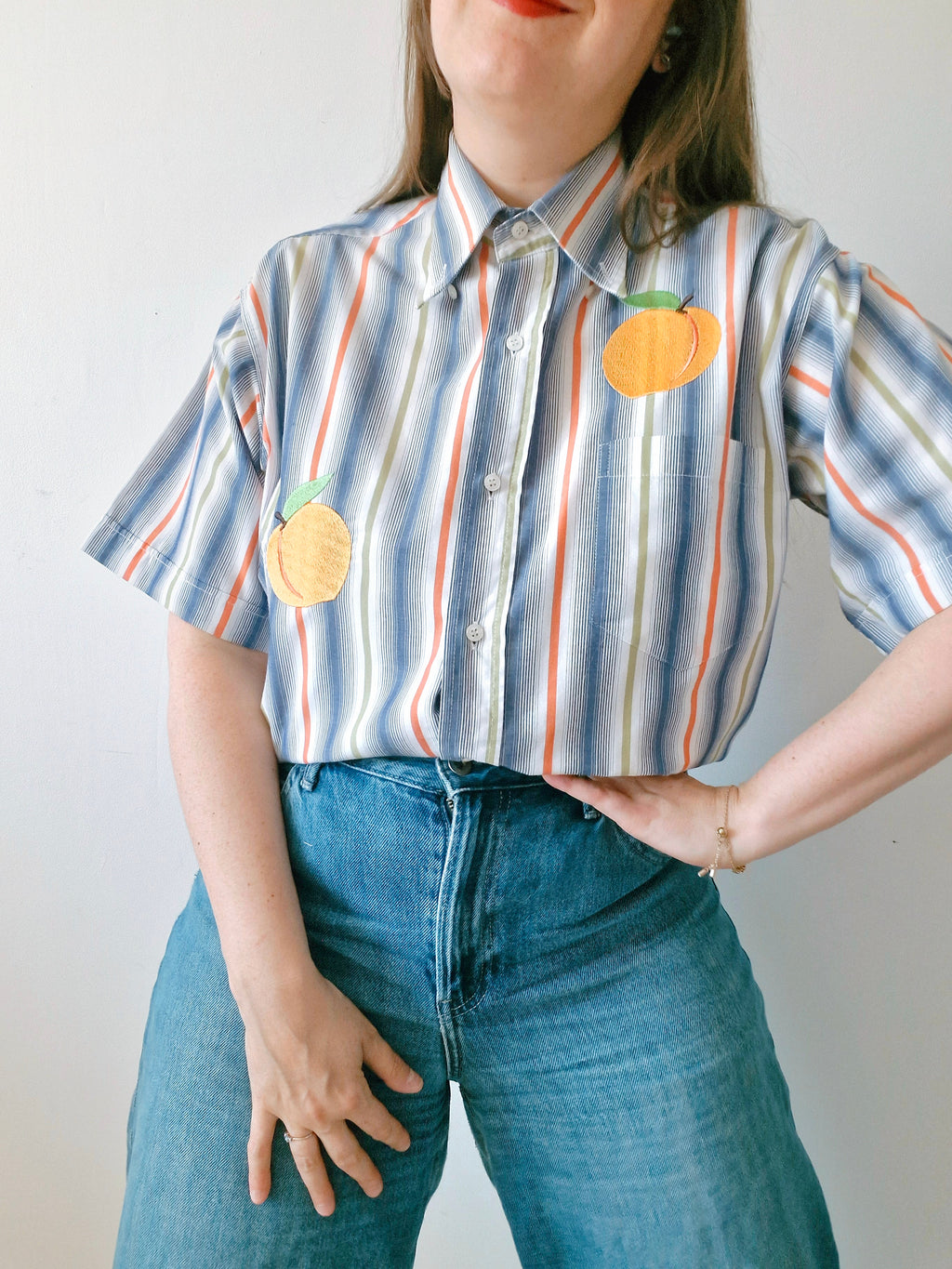 Chemise pêche