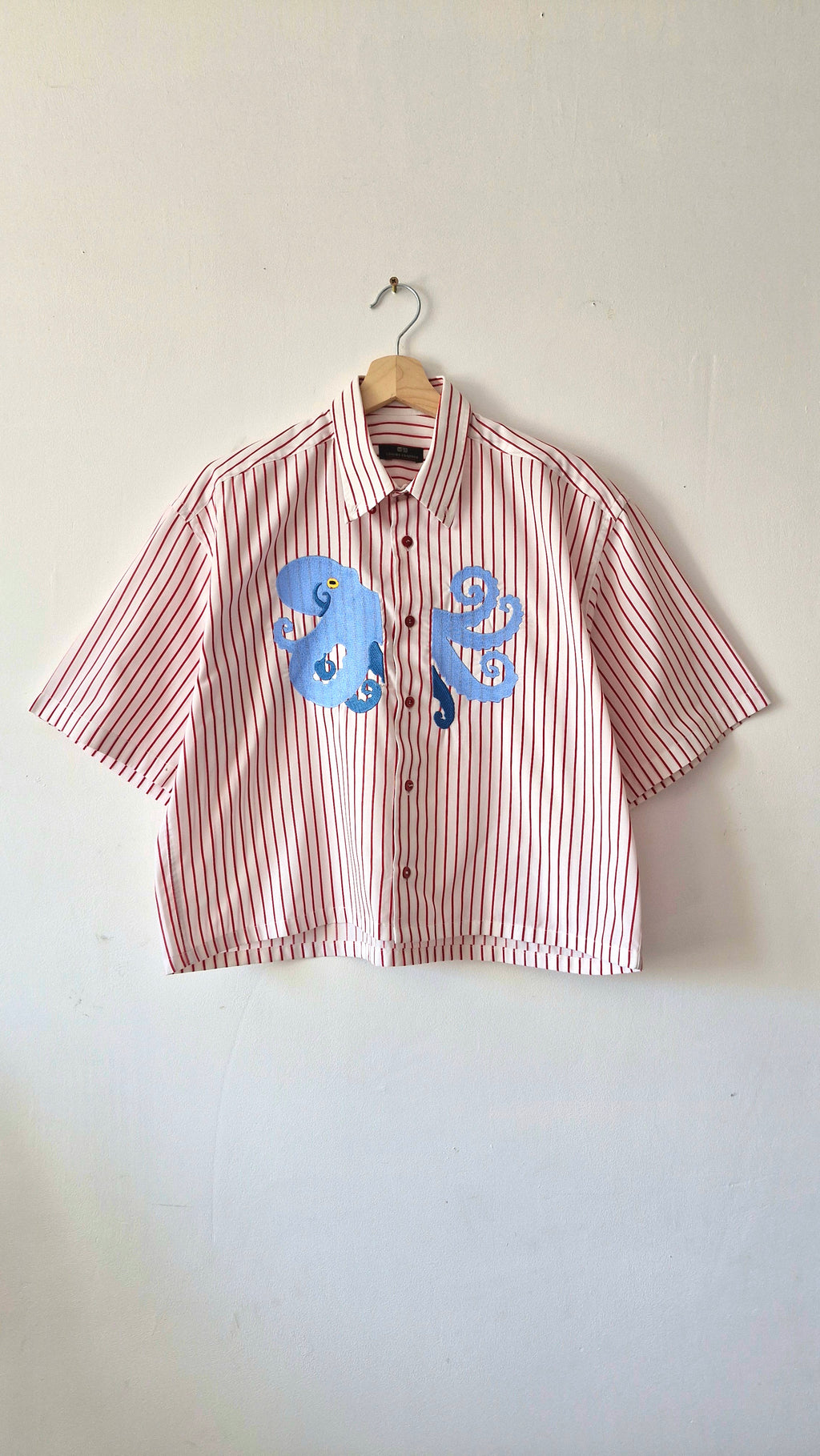 chemise pieuvre rayé