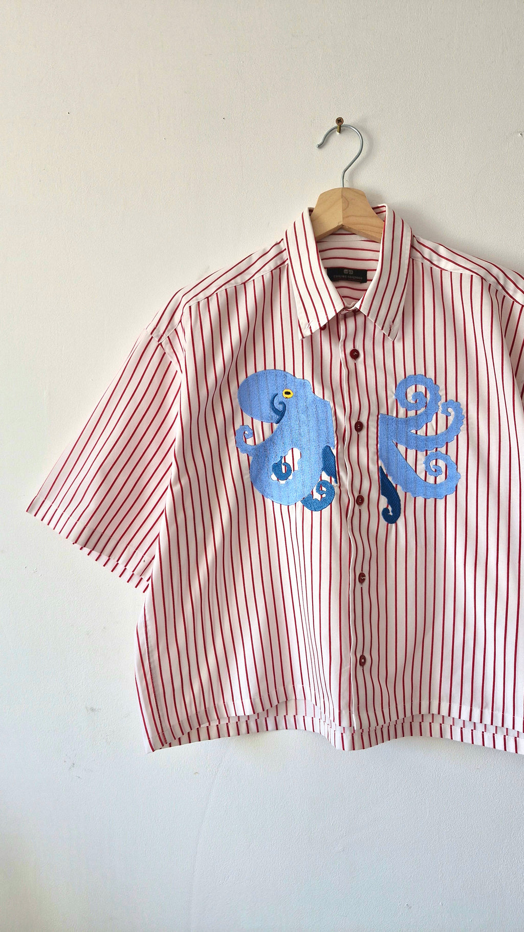 chemise pieuvre rayé