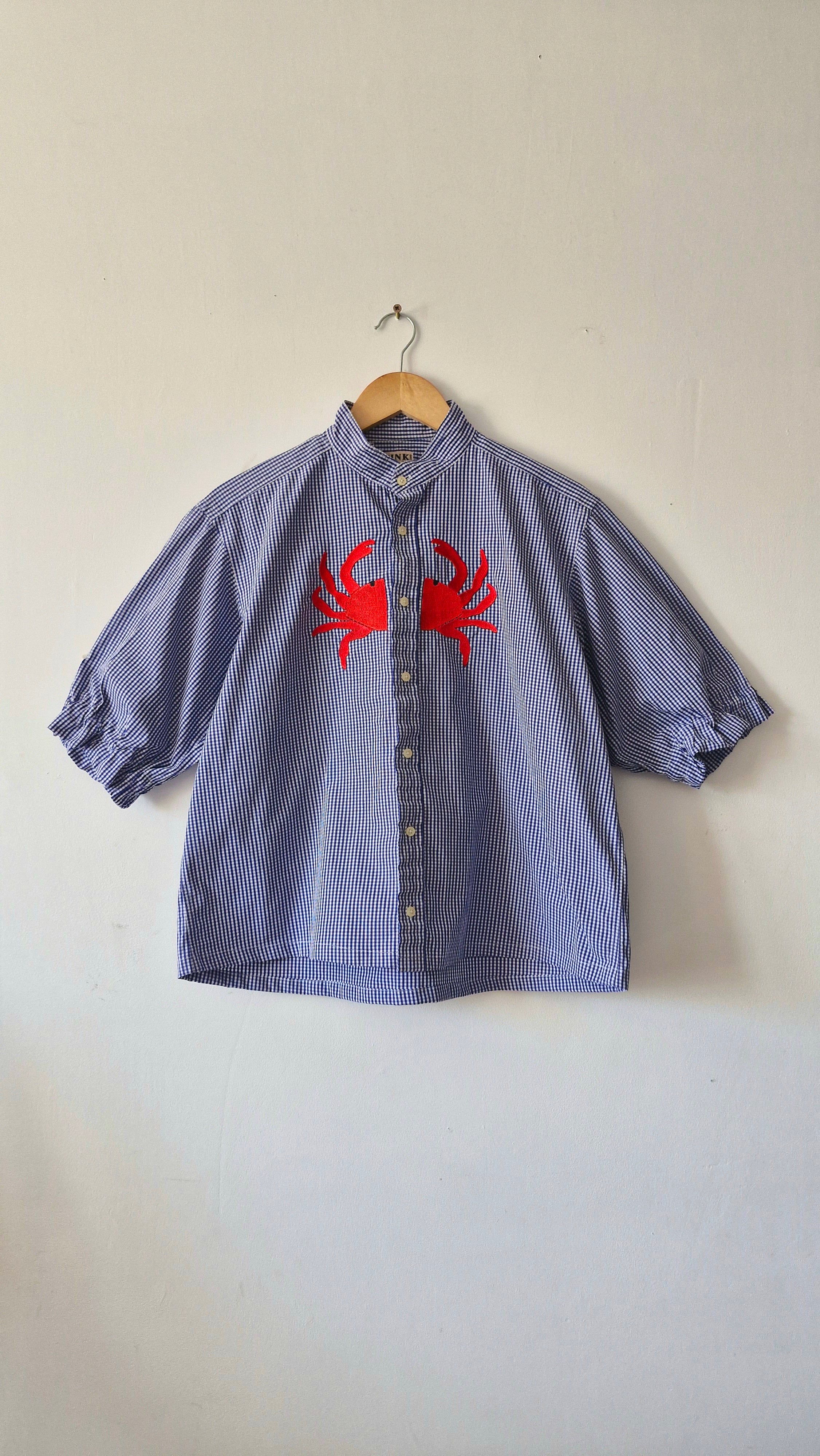 chemise vichy crabe