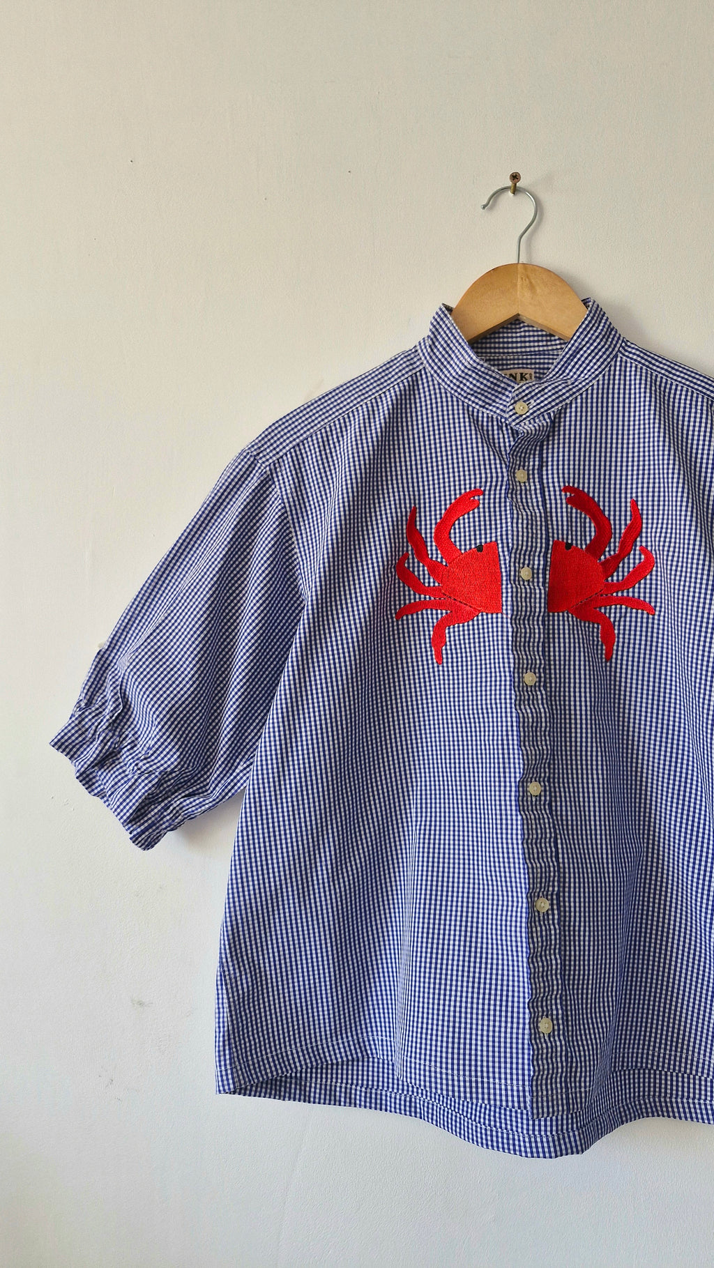 chemise vichy crabe