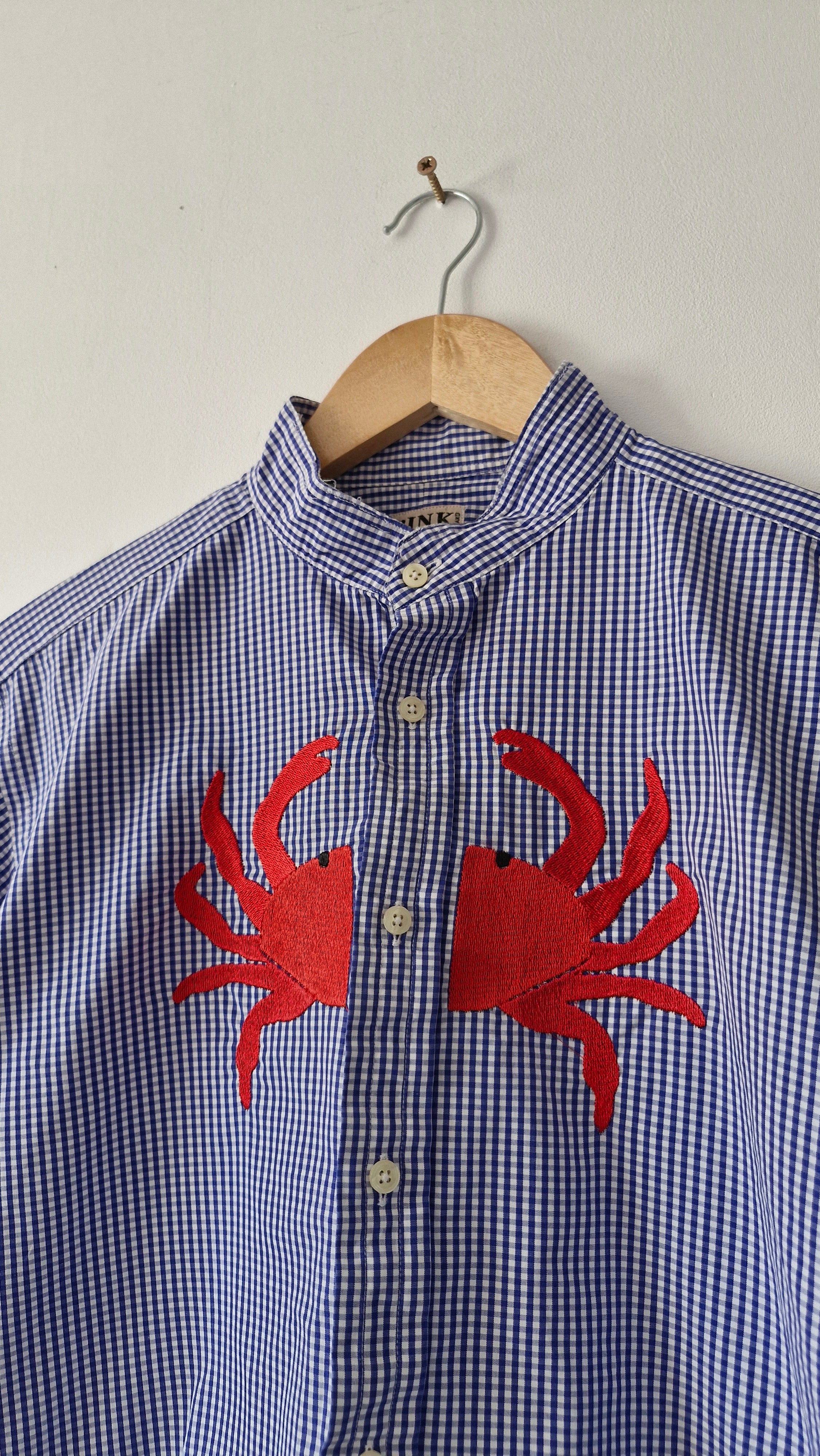 chemise vichy crabe
