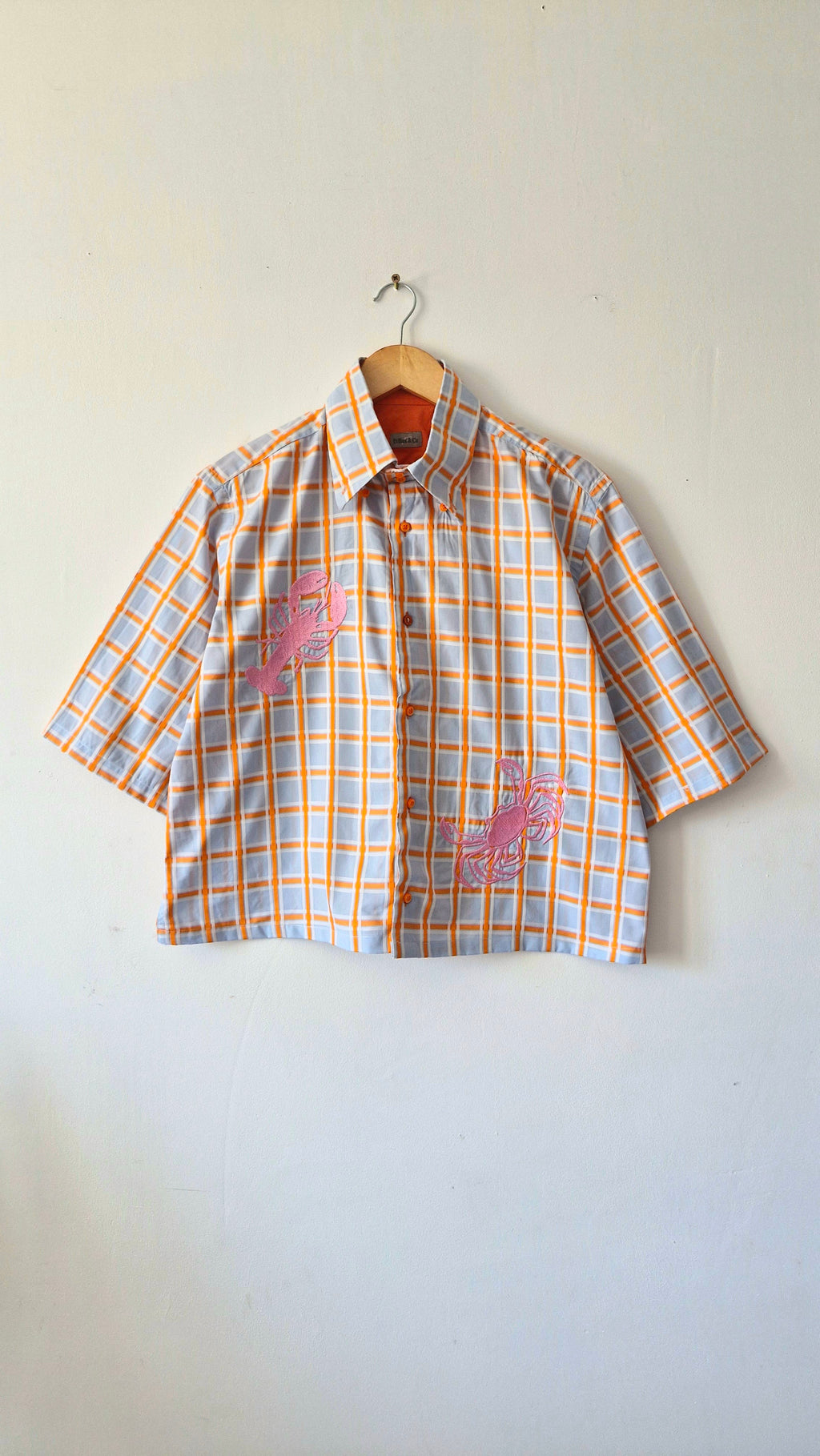 chemise crabe orange