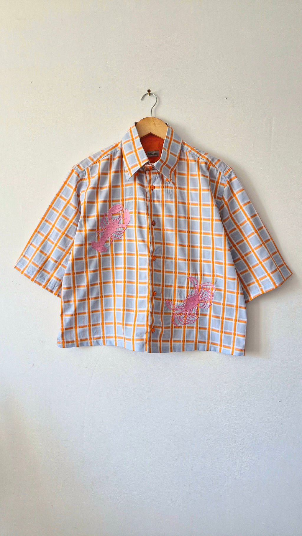 chemise crabe orange