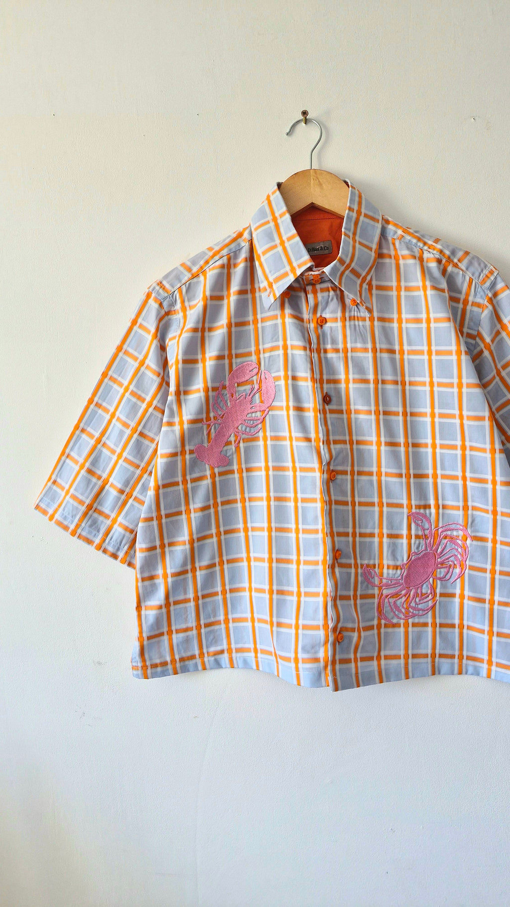 chemise crabe orange