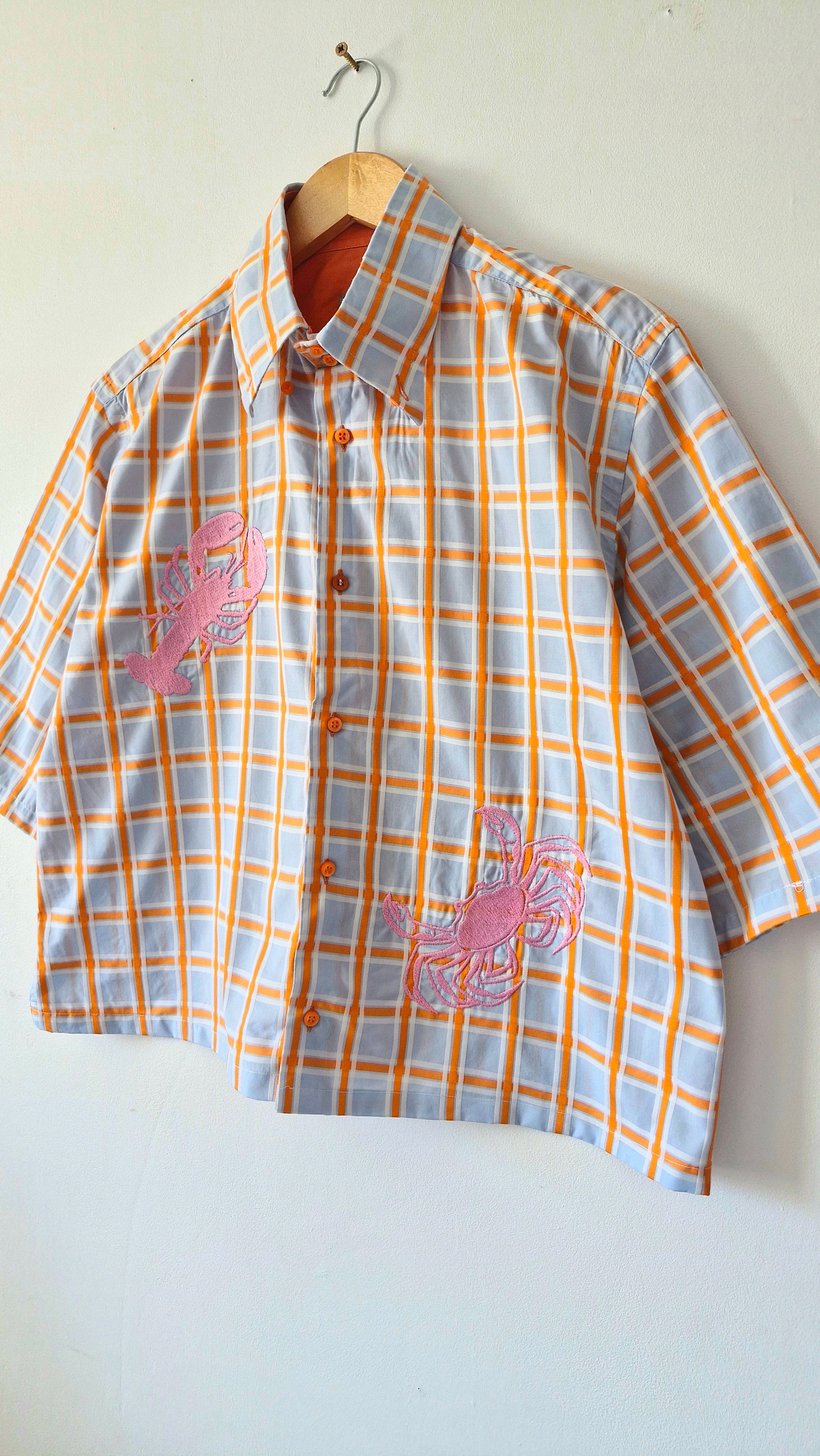 chemise crabe orange