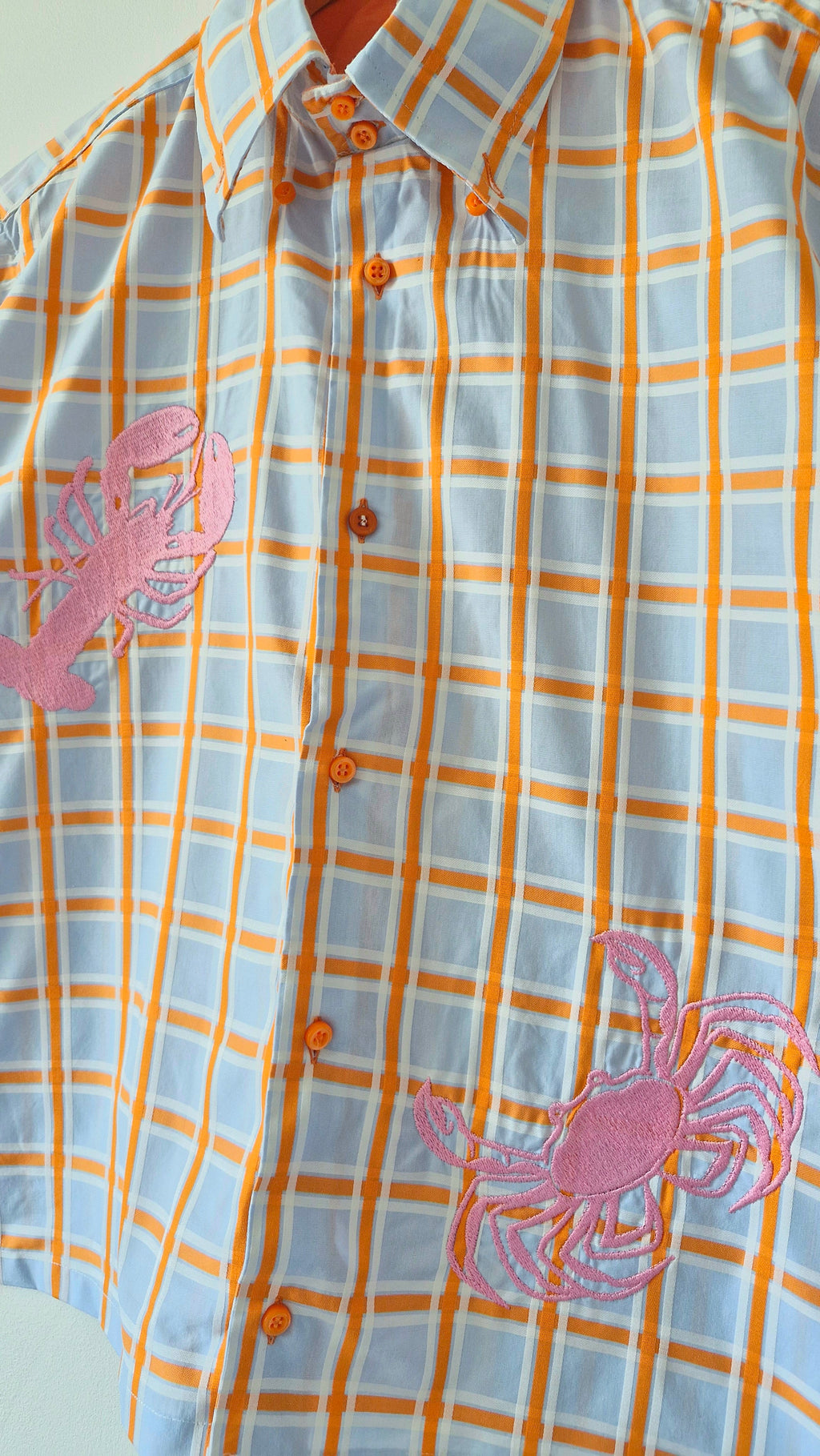 chemise crabe orange