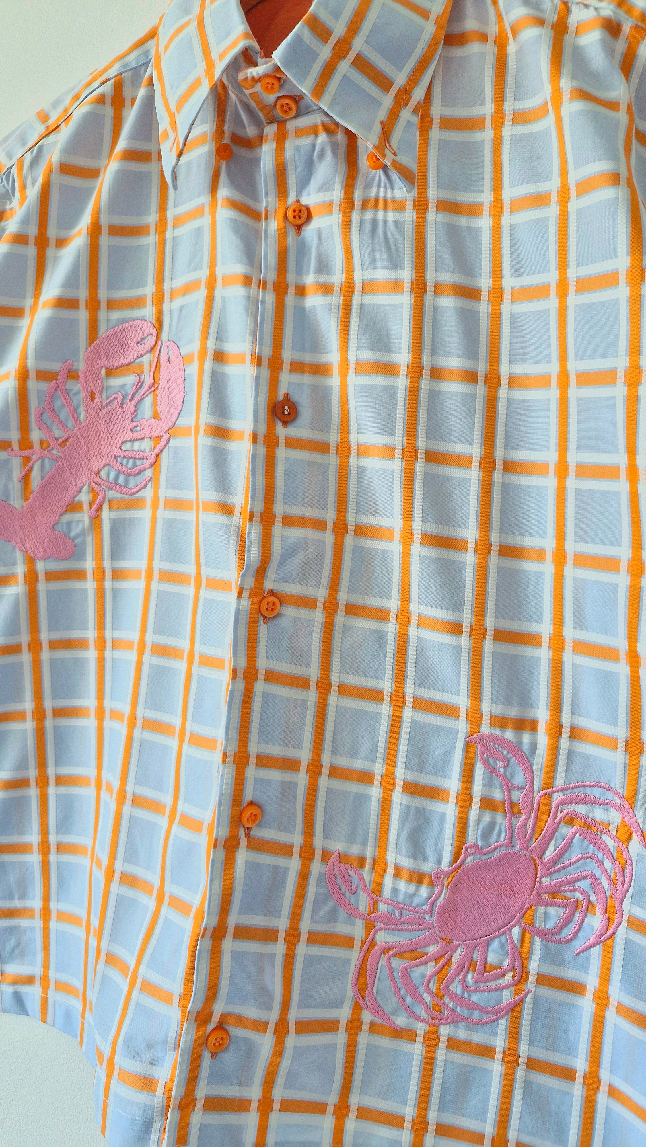 chemise crabe orange