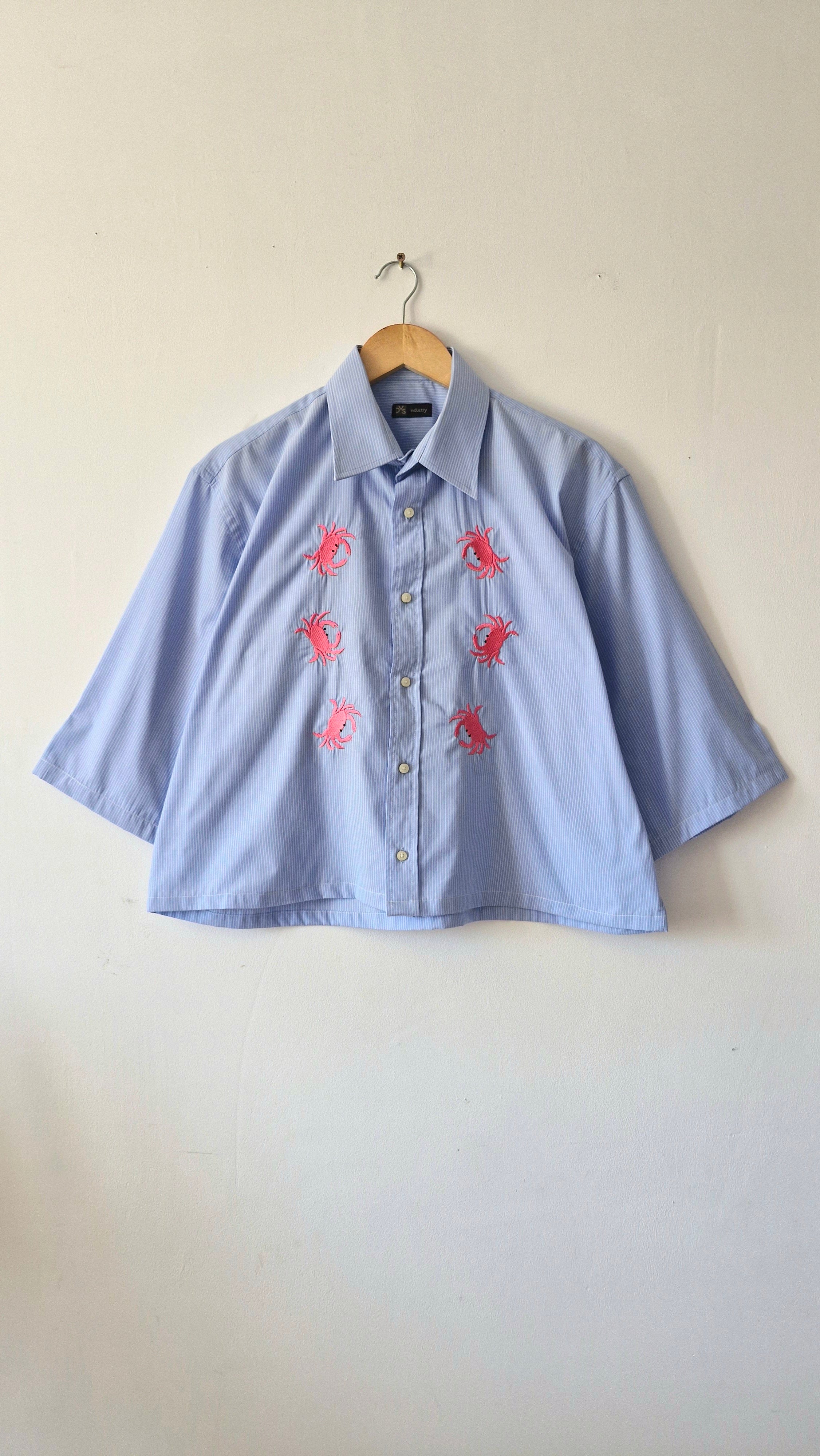 chemise crabe rose