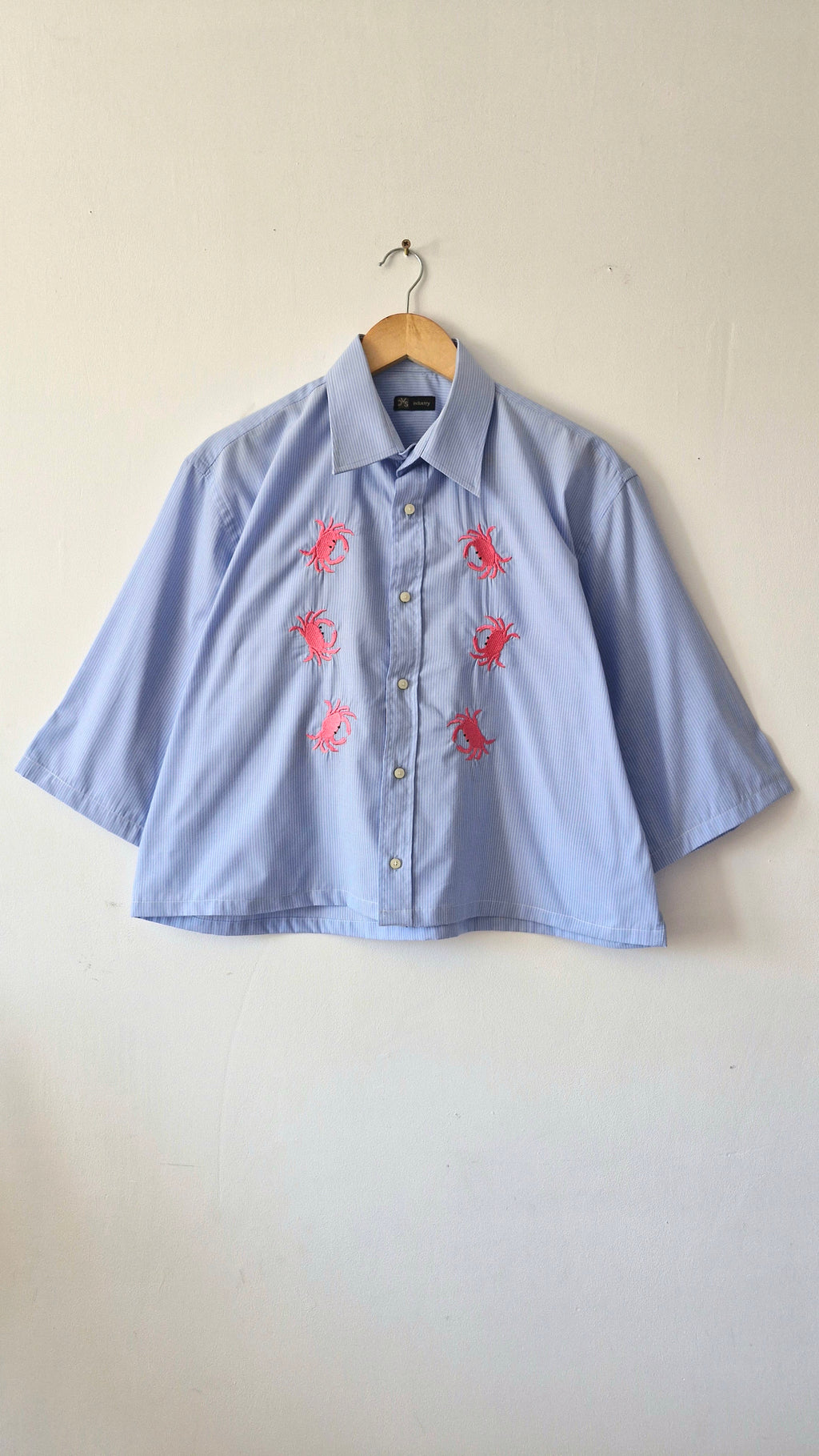 chemise crabe rose