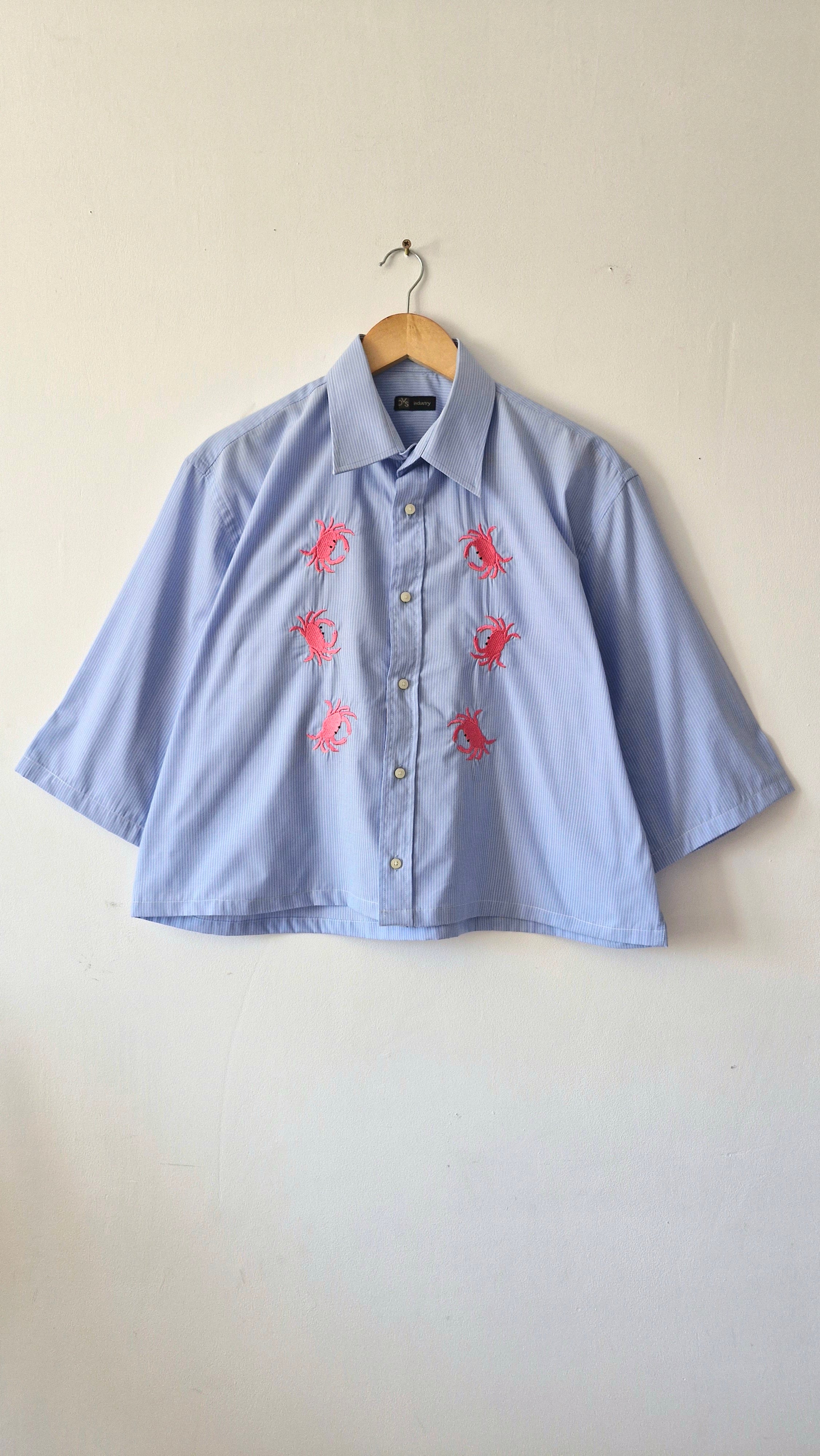 chemise crabe rose