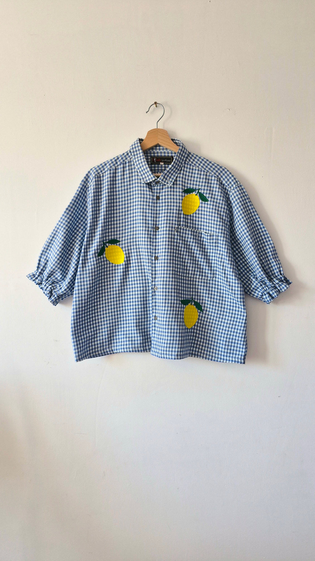 chemise vichy citrons