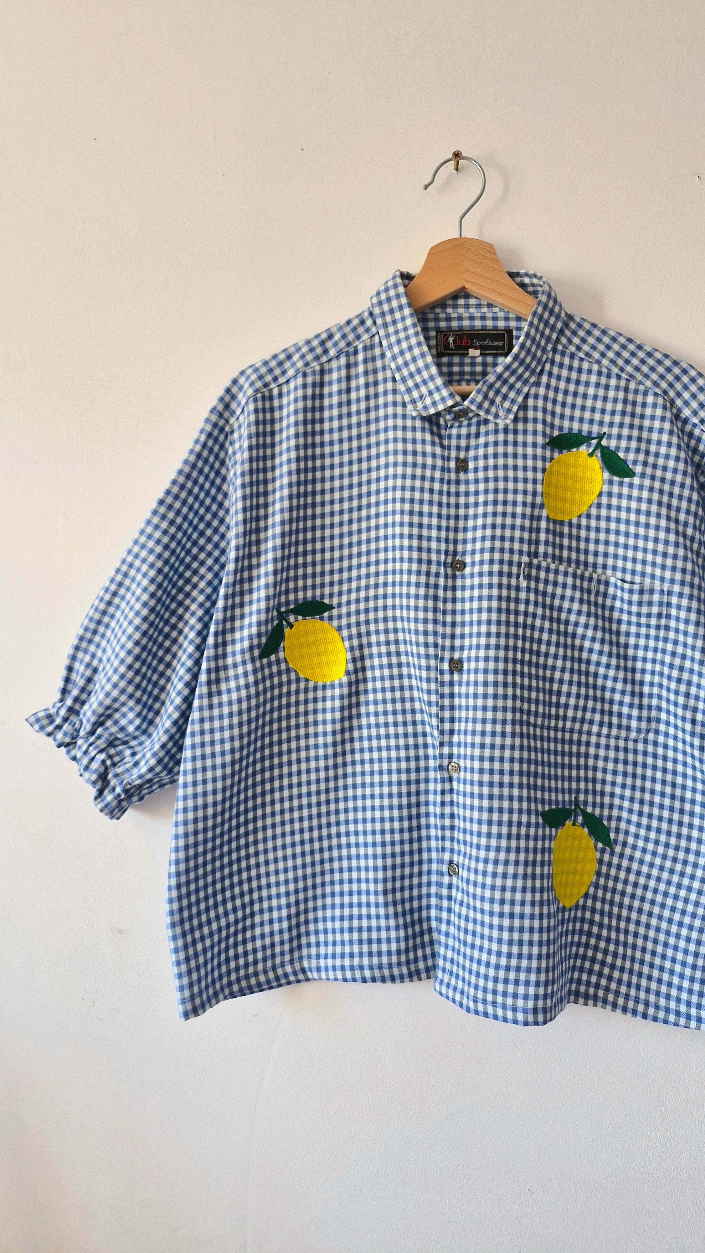 chemise vichy citrons