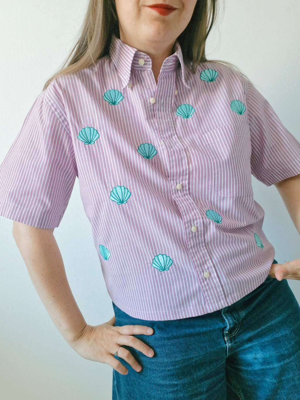 chemise coquillages