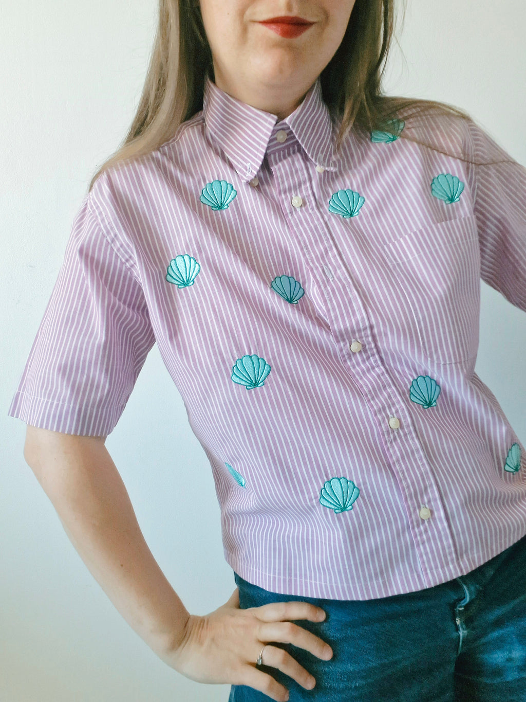 chemise coquillages