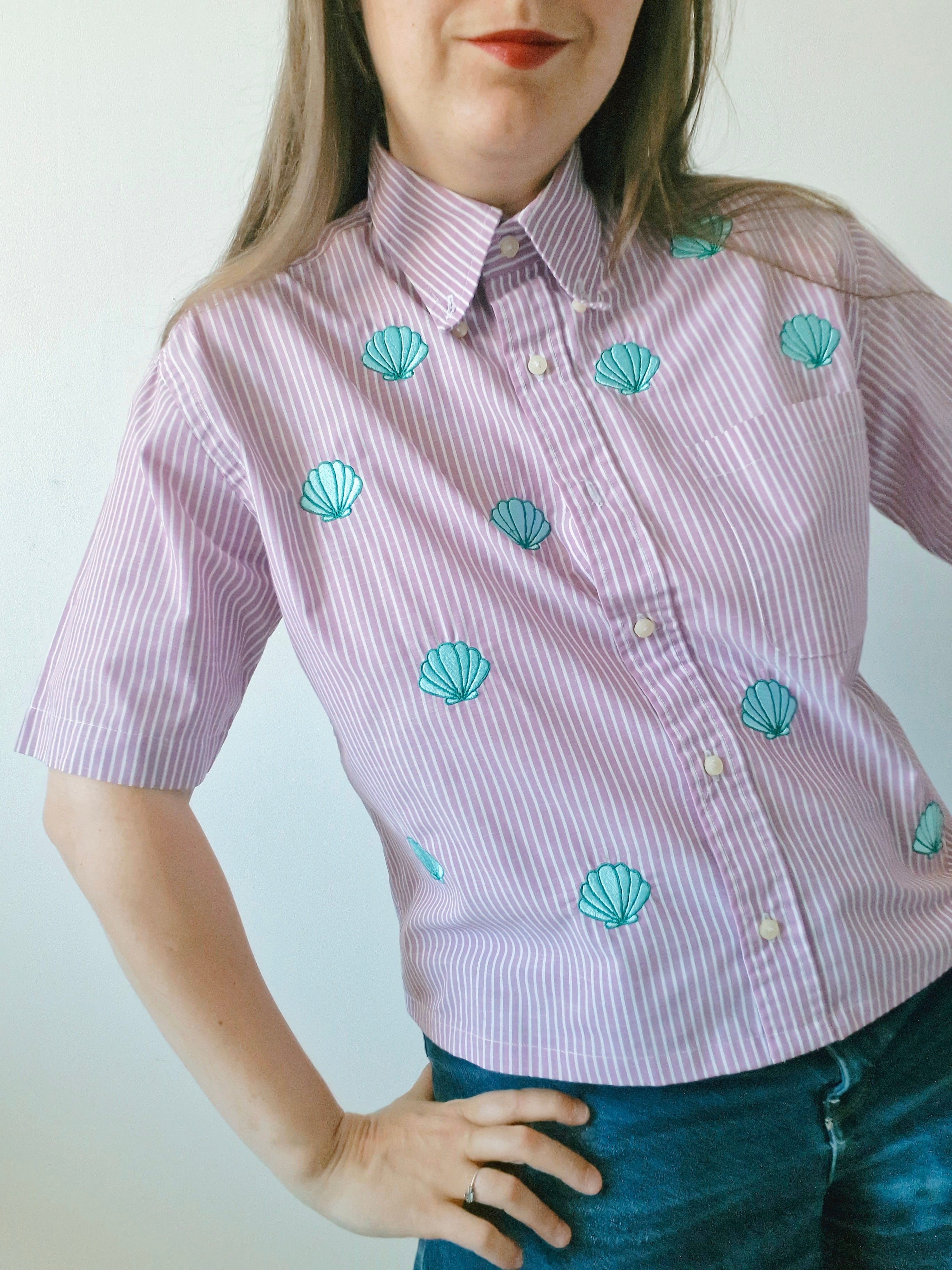 chemise coquillages