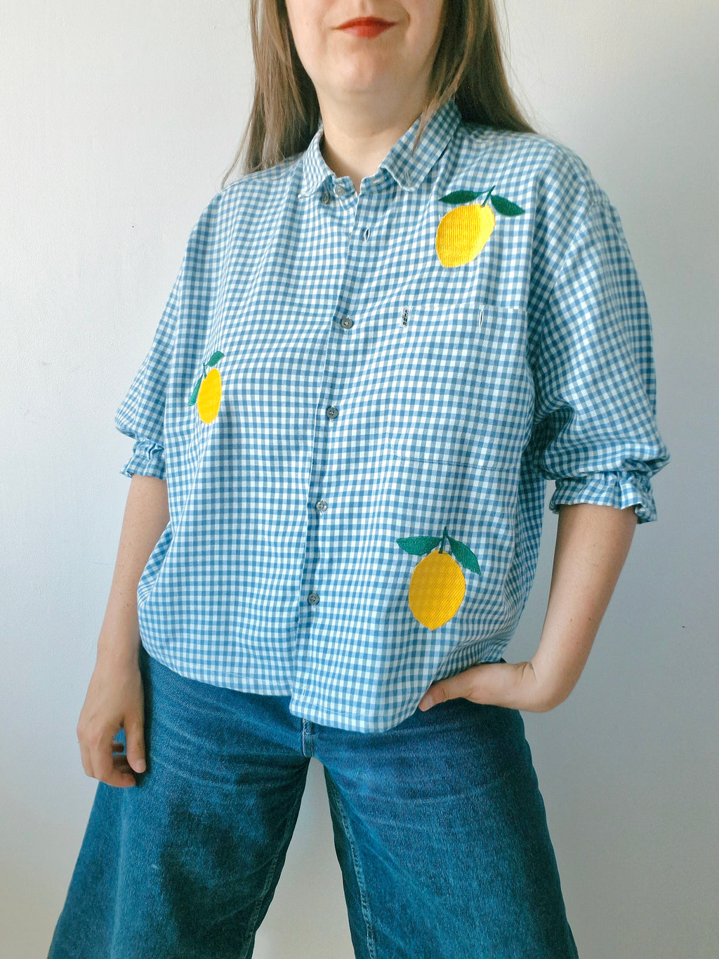 chemise vichy citrons