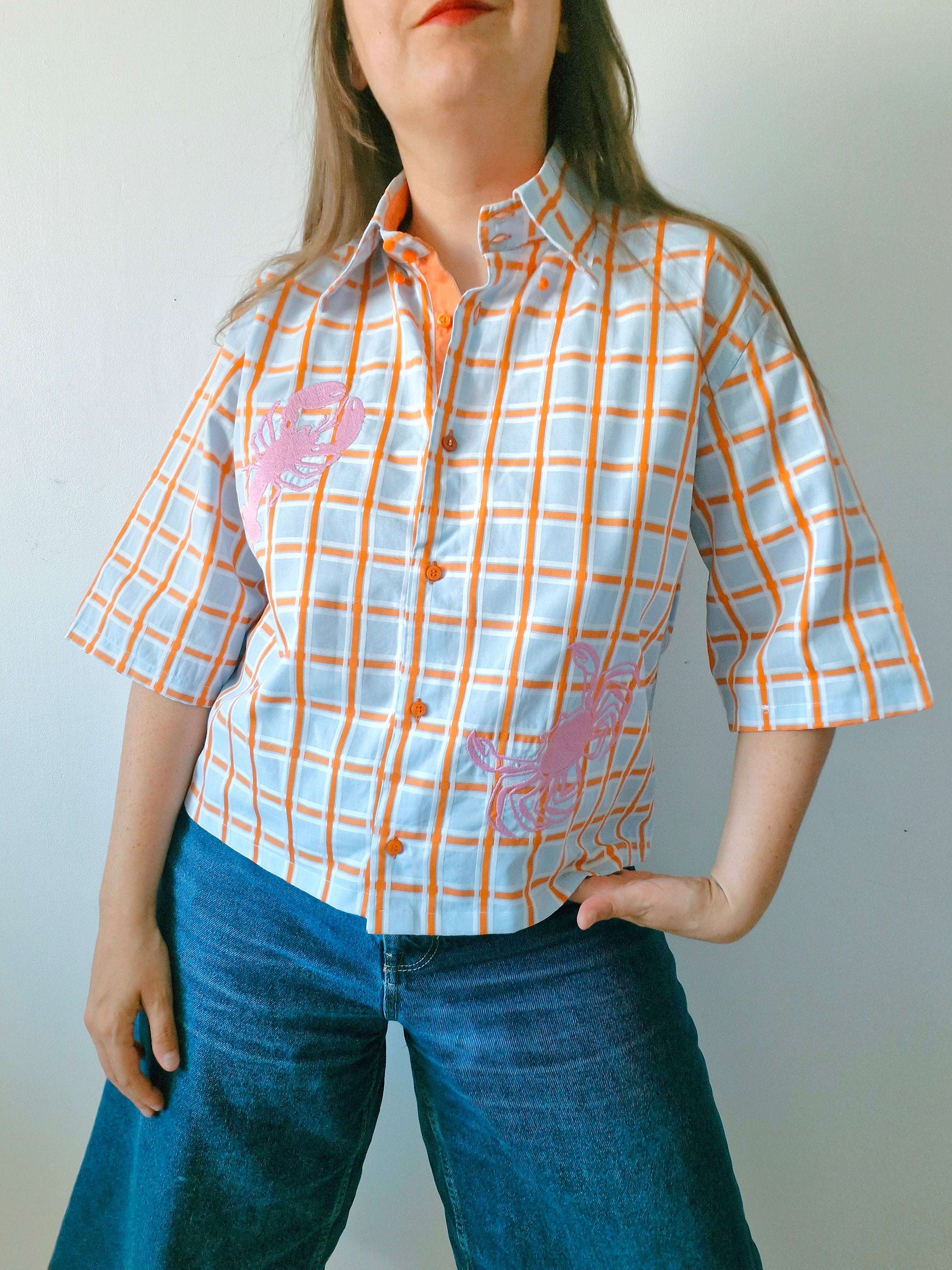 chemise crabe orange