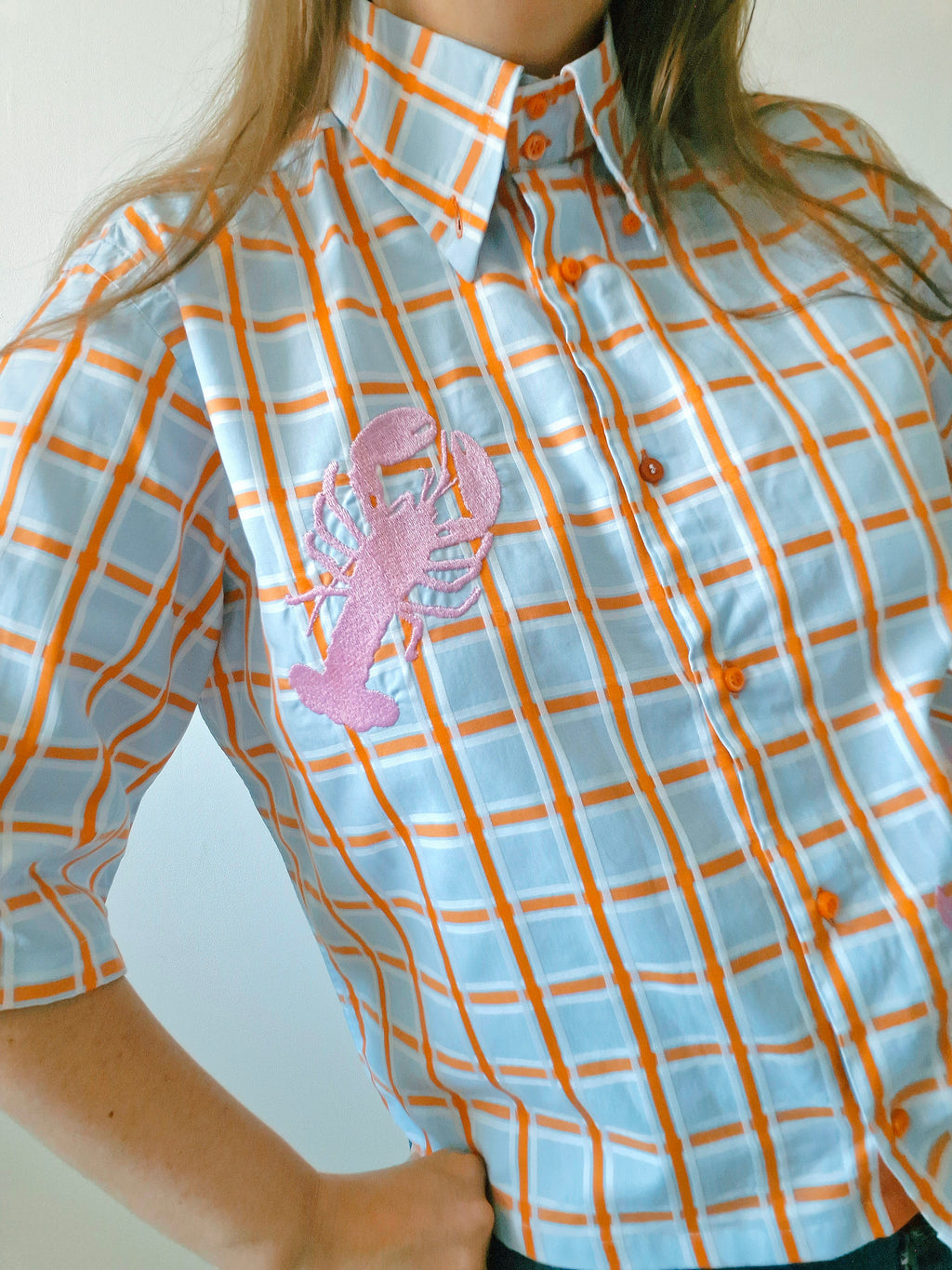 chemise crabe orange