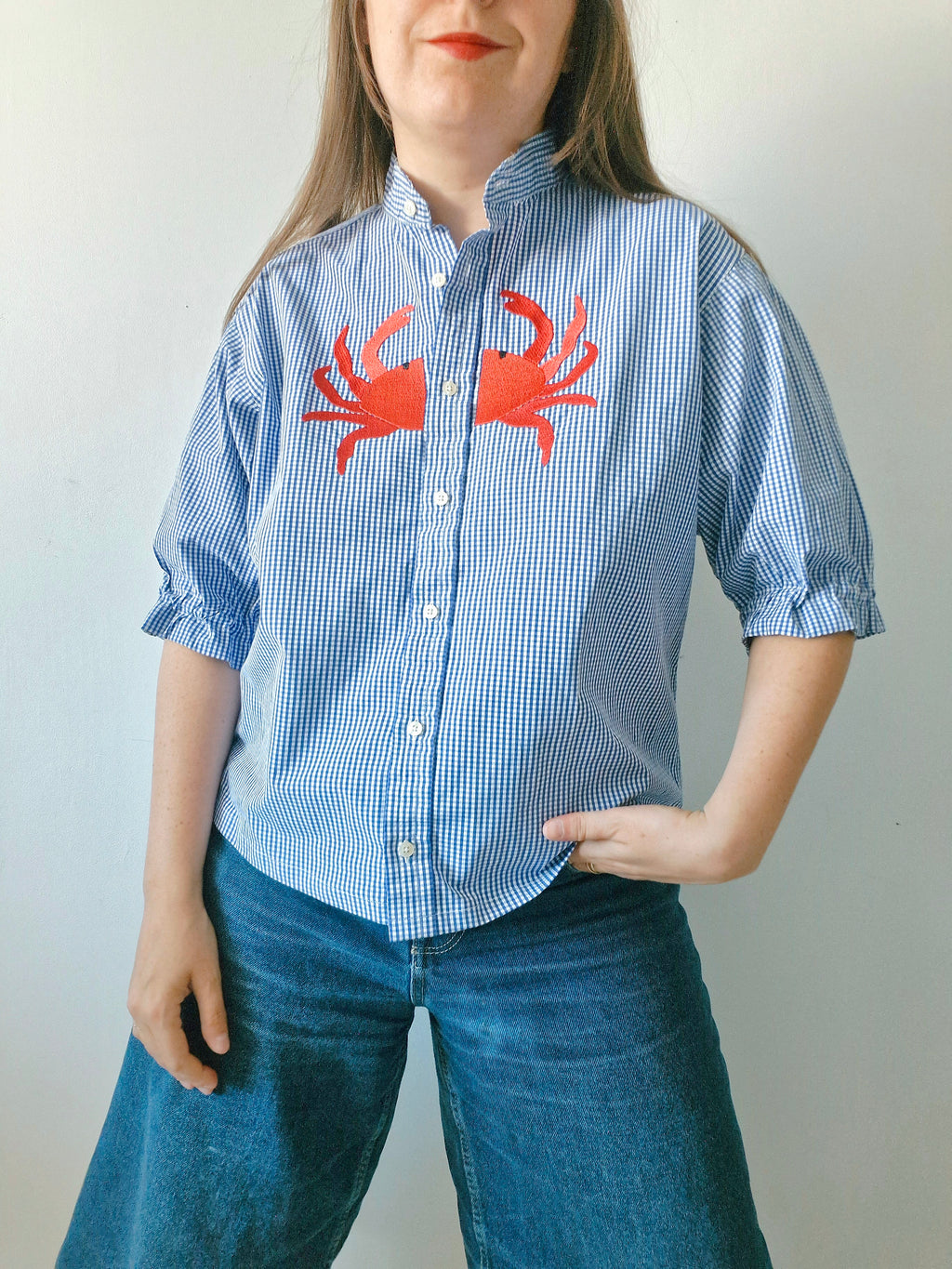 chemise vichy crabe