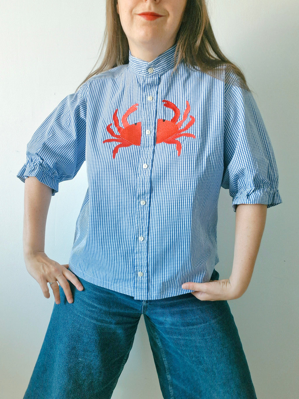chemise vichy crabe
