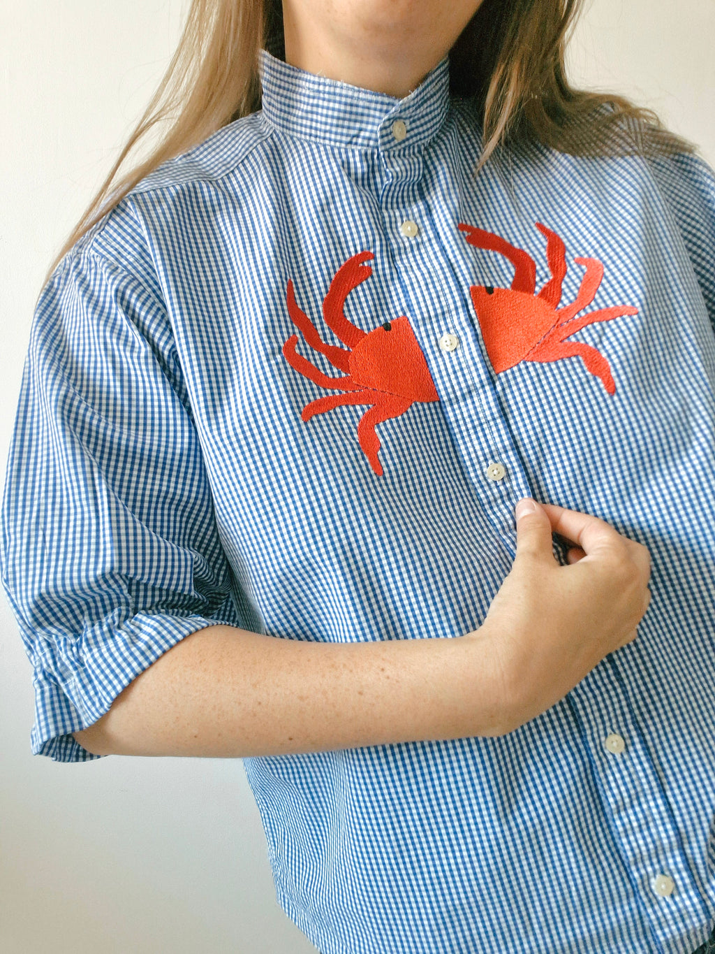 chemise vichy crabe