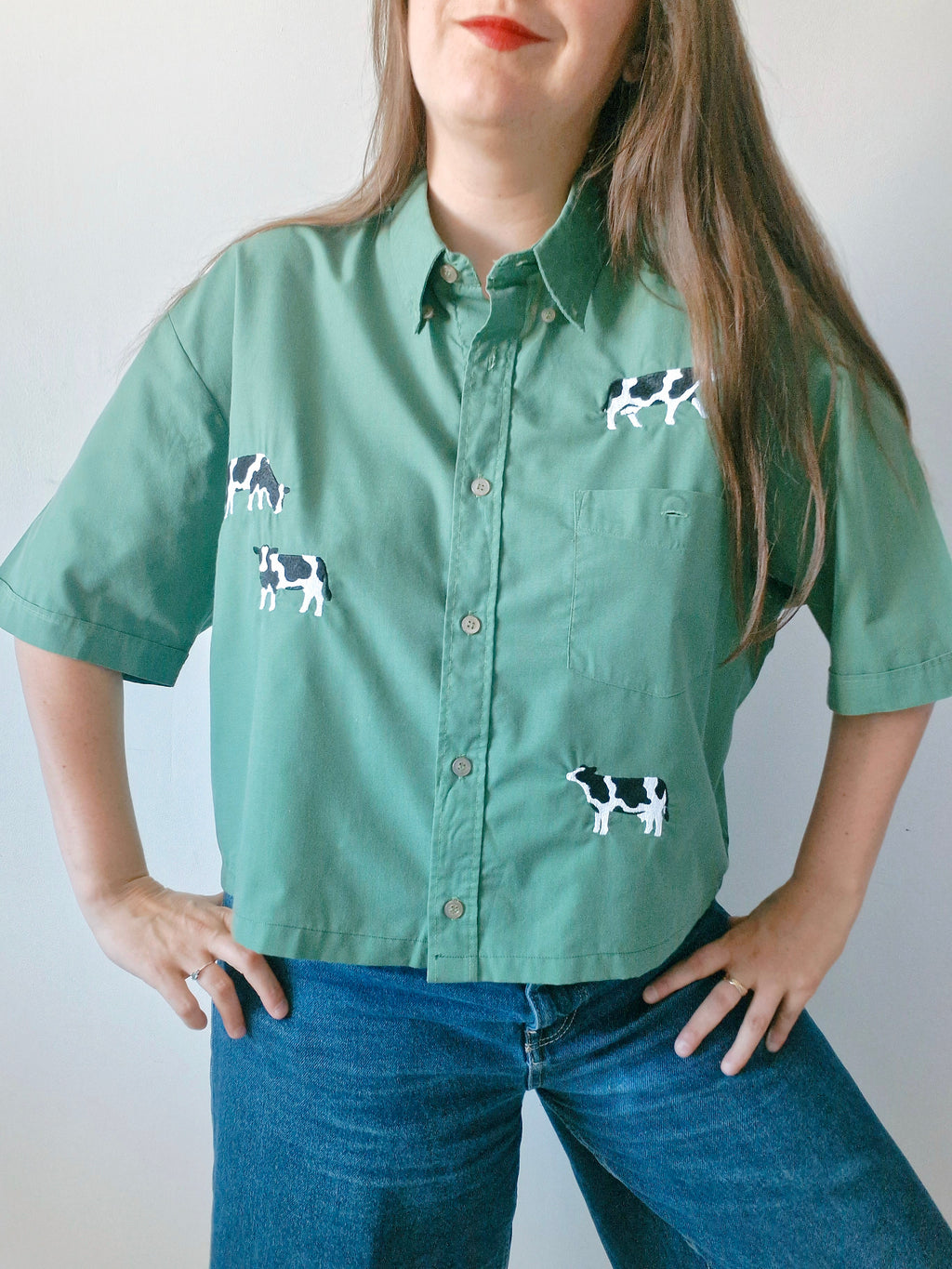 chemise vaches