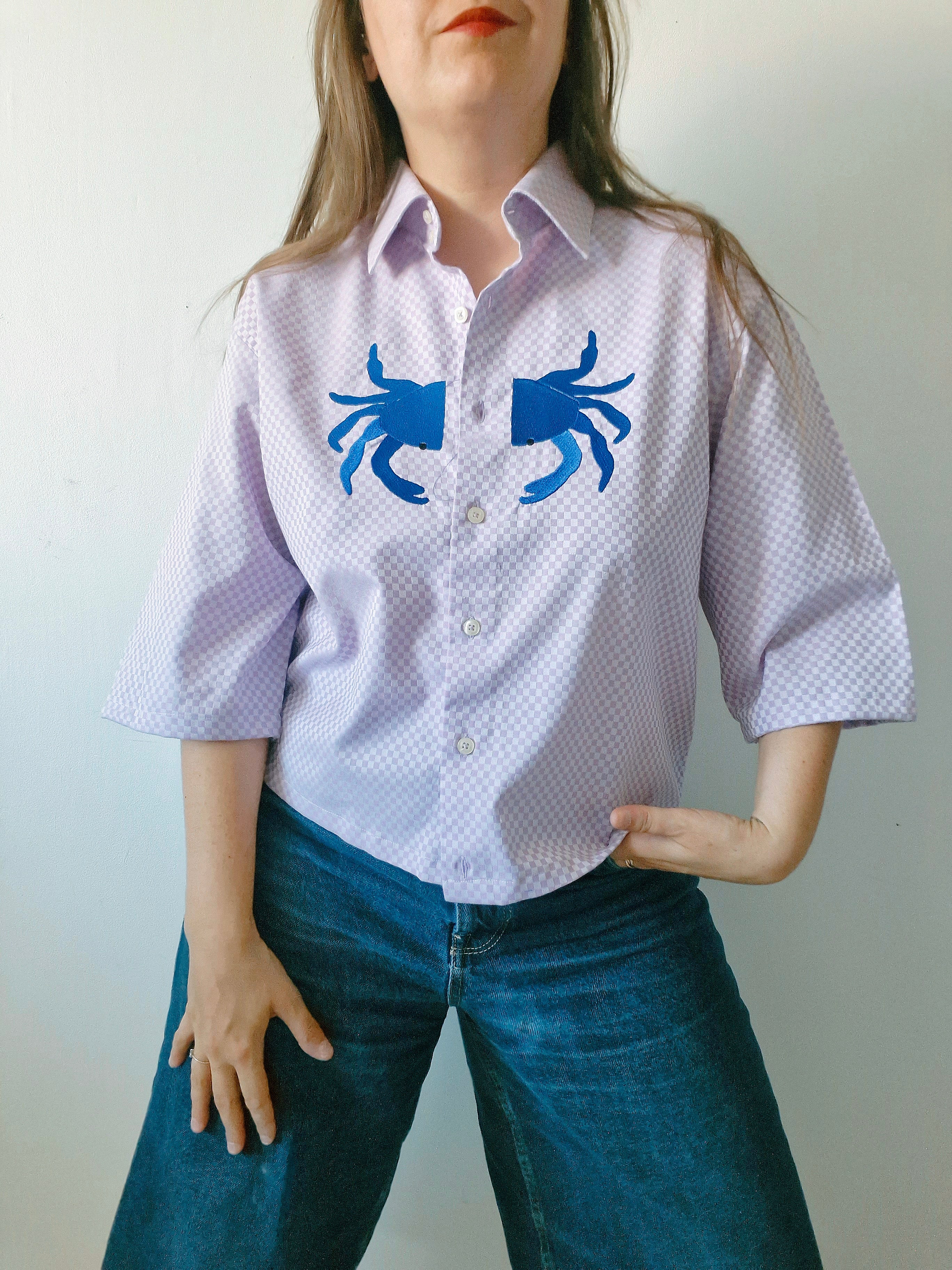 chemise lila crabe