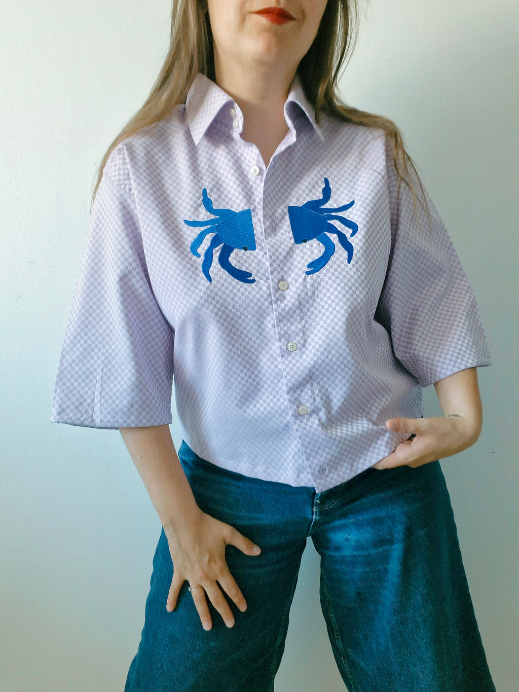chemise lila crabe