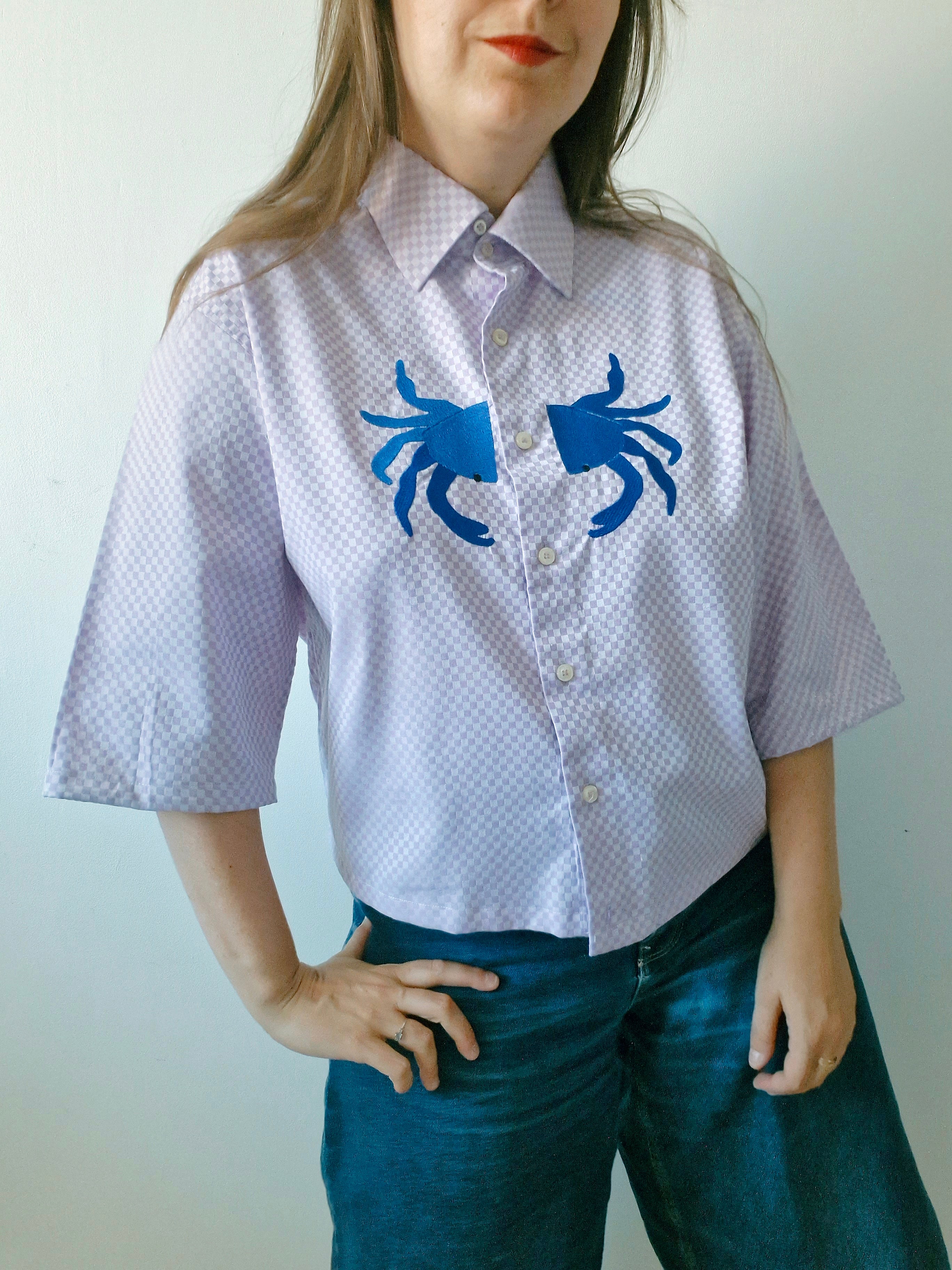 chemise lila crabe