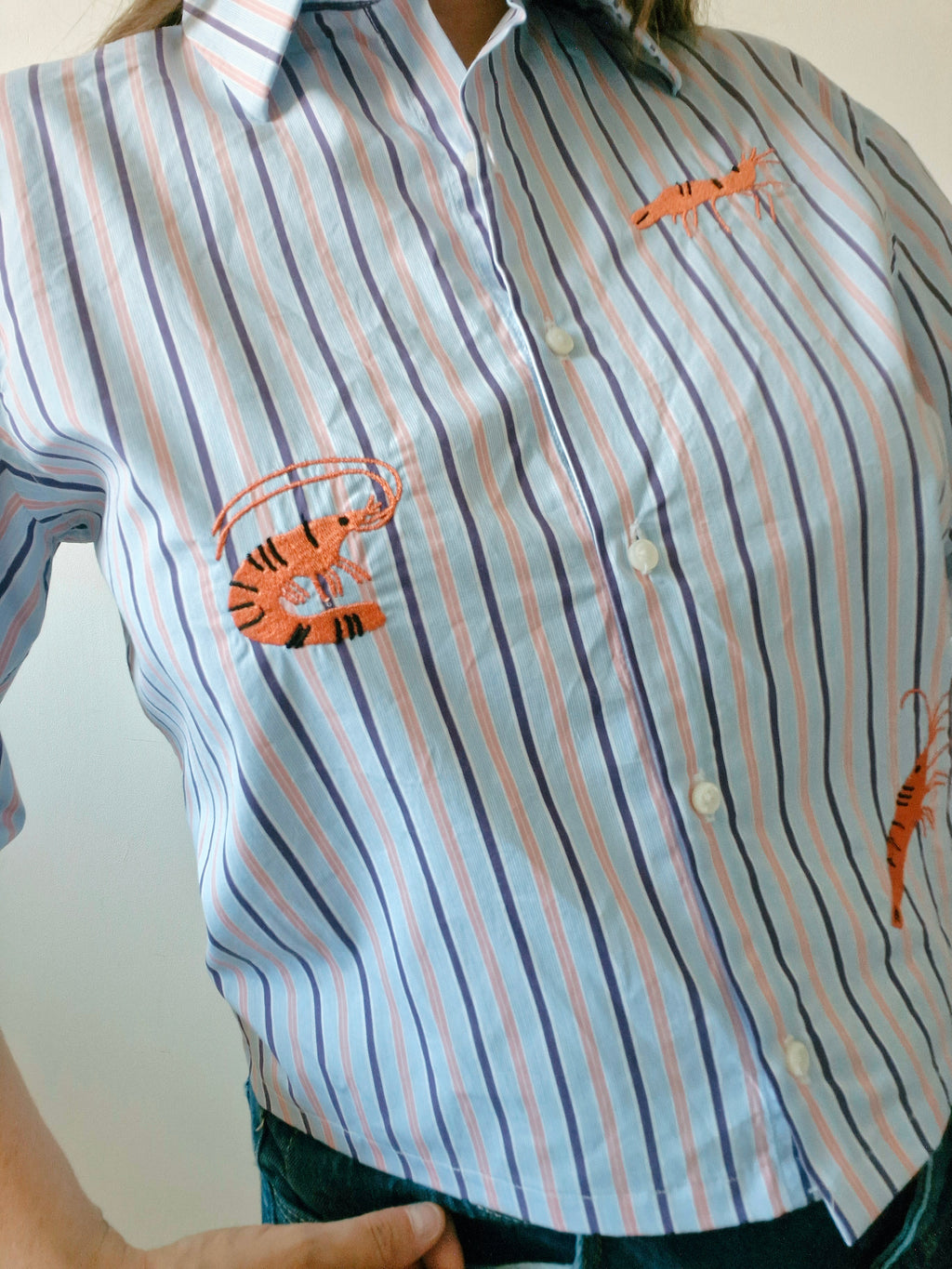 chemise crevettes