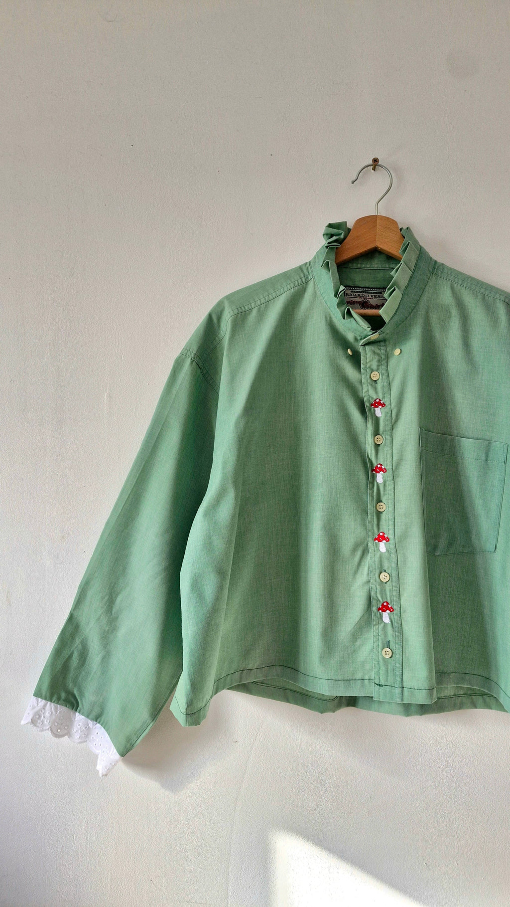 Chemise Verte Champignon