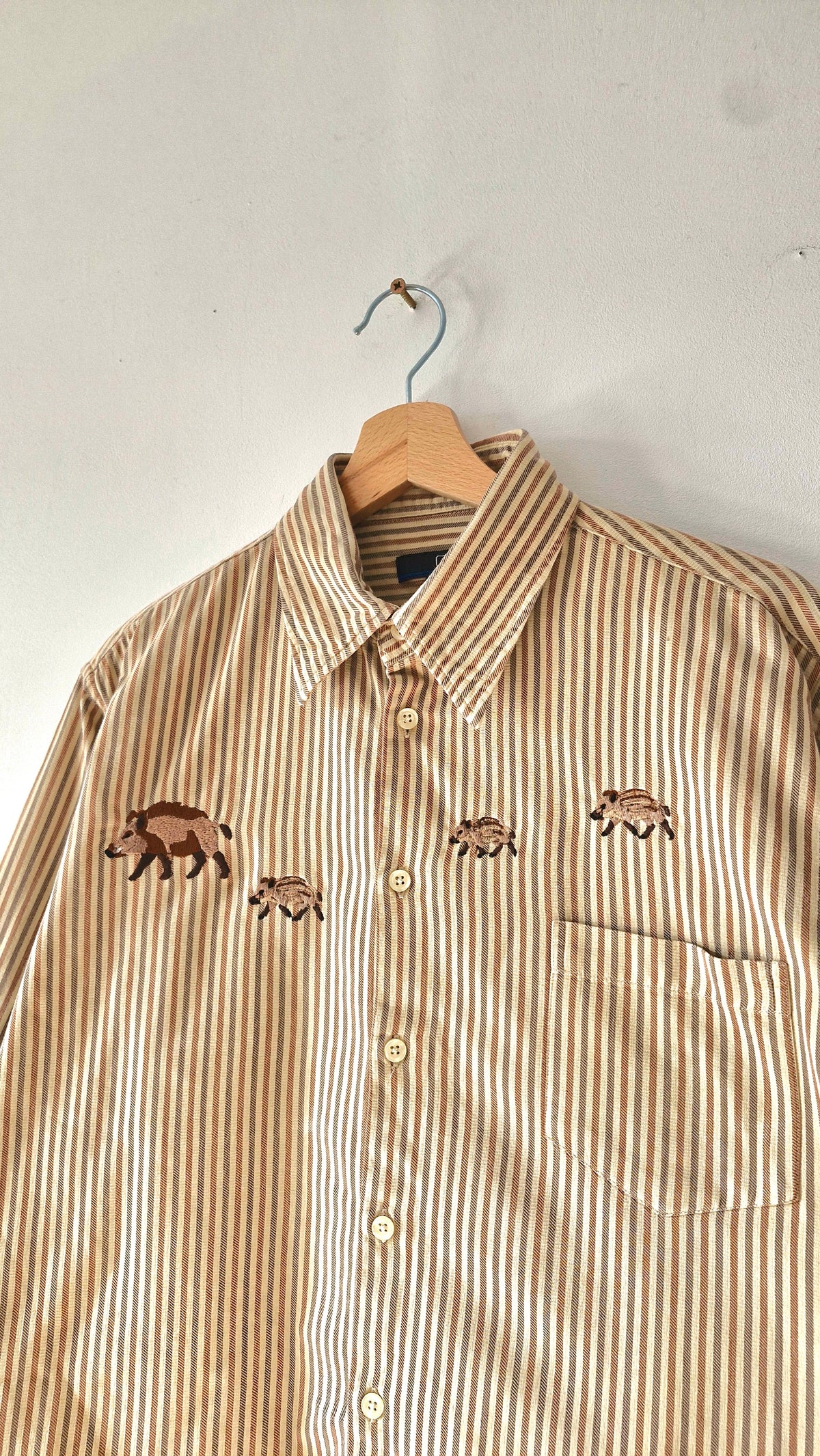 Chemise Famille de sangliers