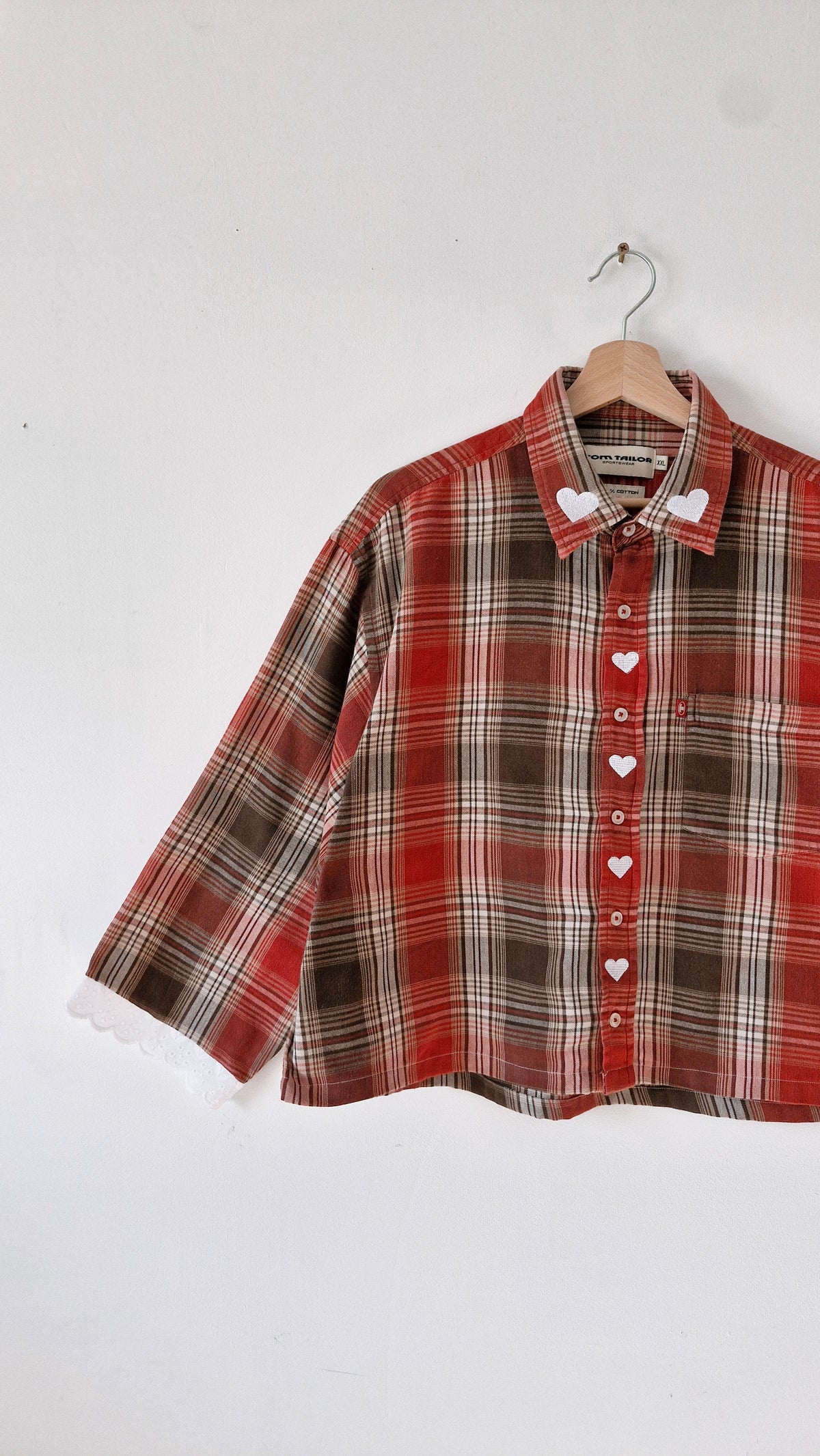 chemise carreaux & coeurs