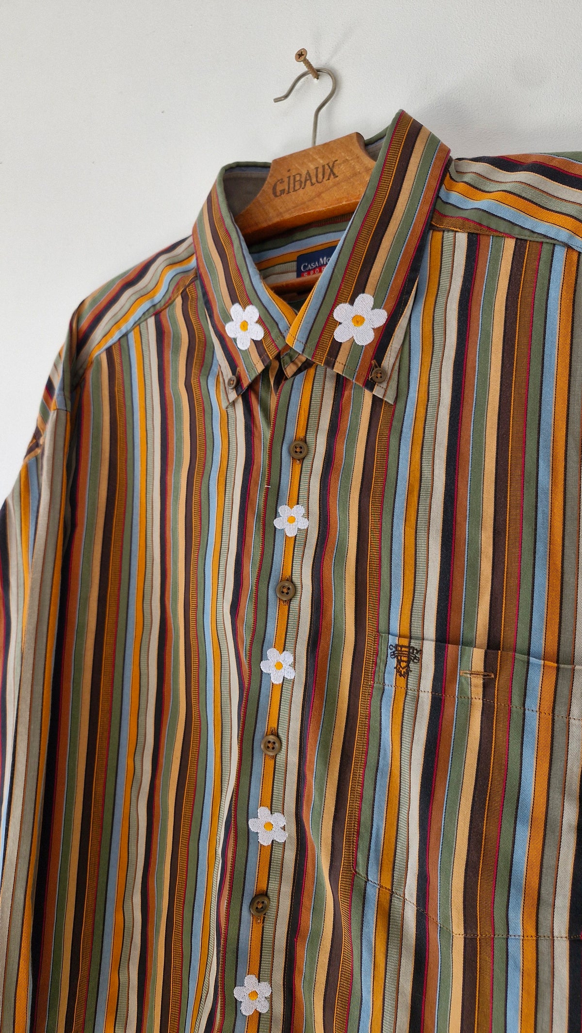 Chemise rayé & Fleurs