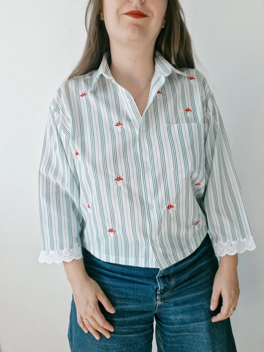 chemise petits champignons