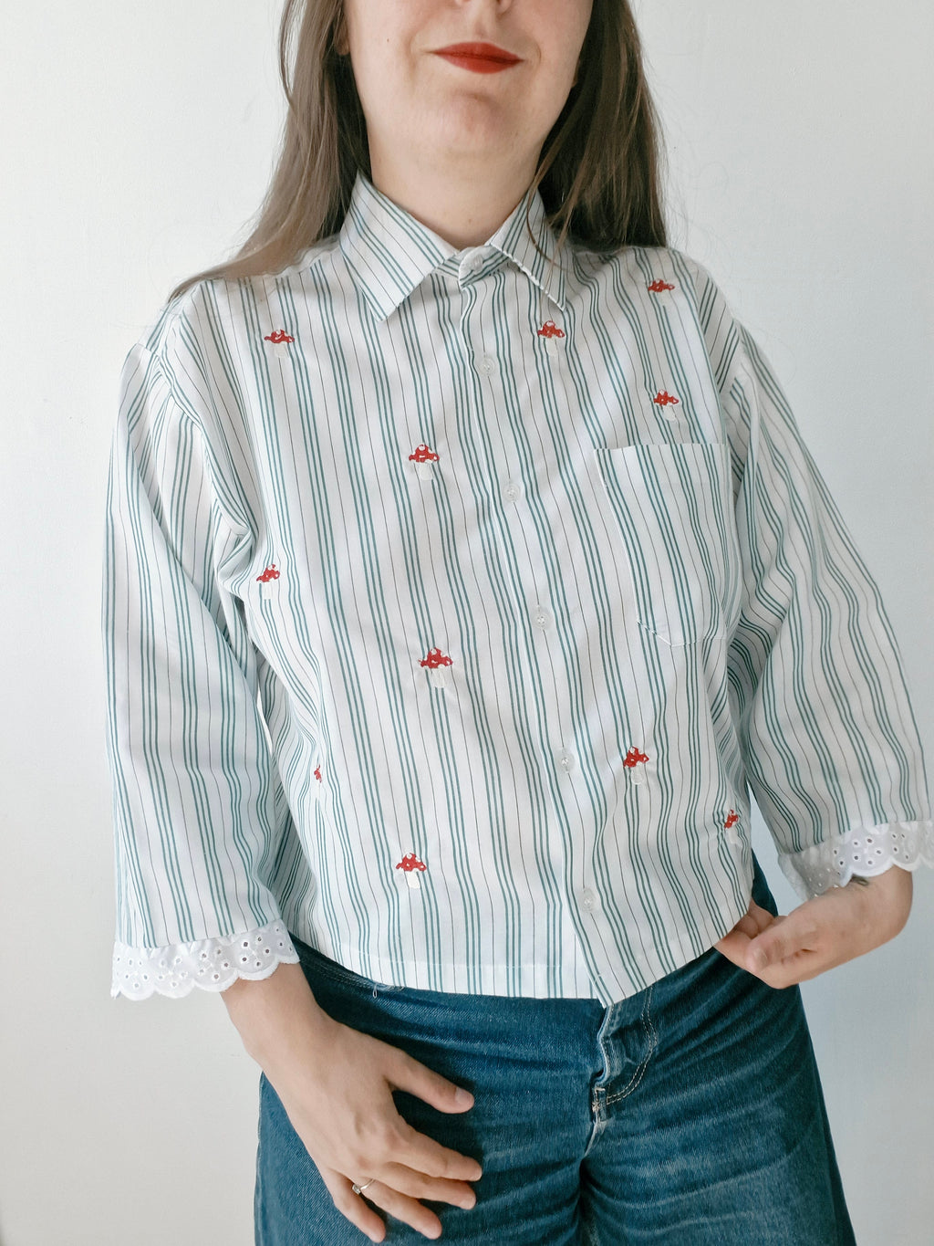 chemise petits champignons