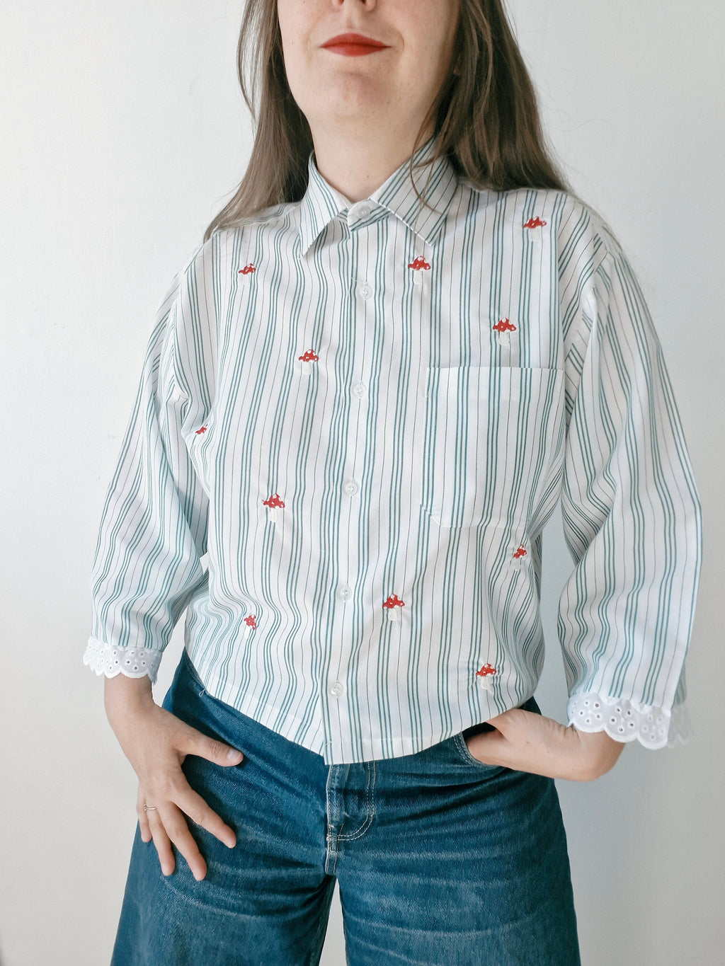 chemise petits champignons