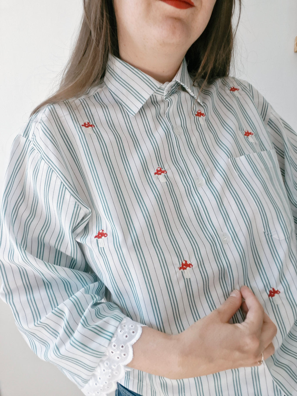 chemise petits champignons