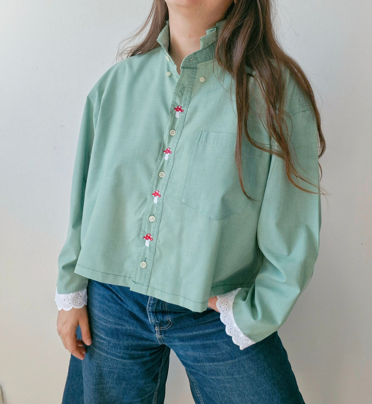 Chemise Verte Champignon