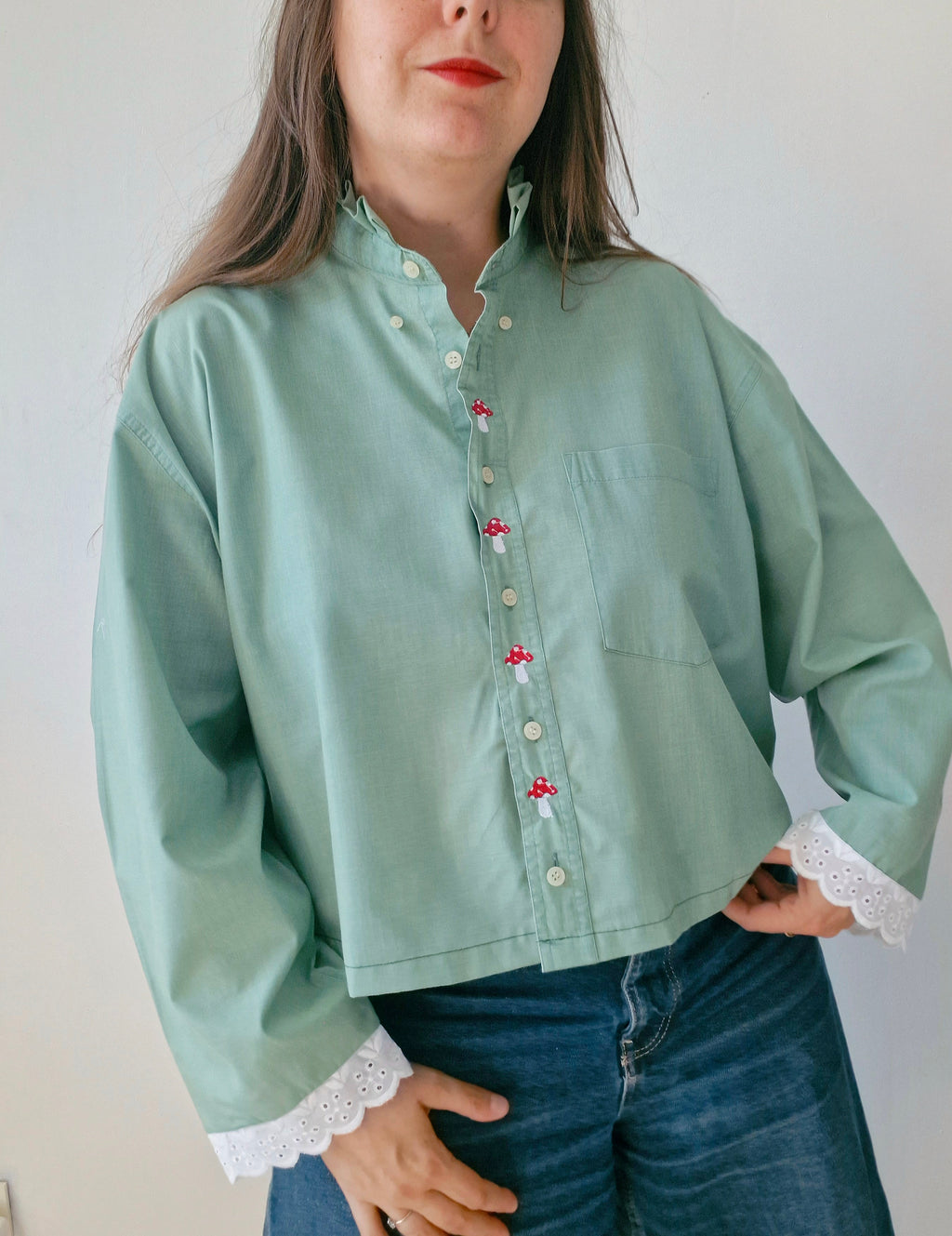 Chemise Verte Champignon