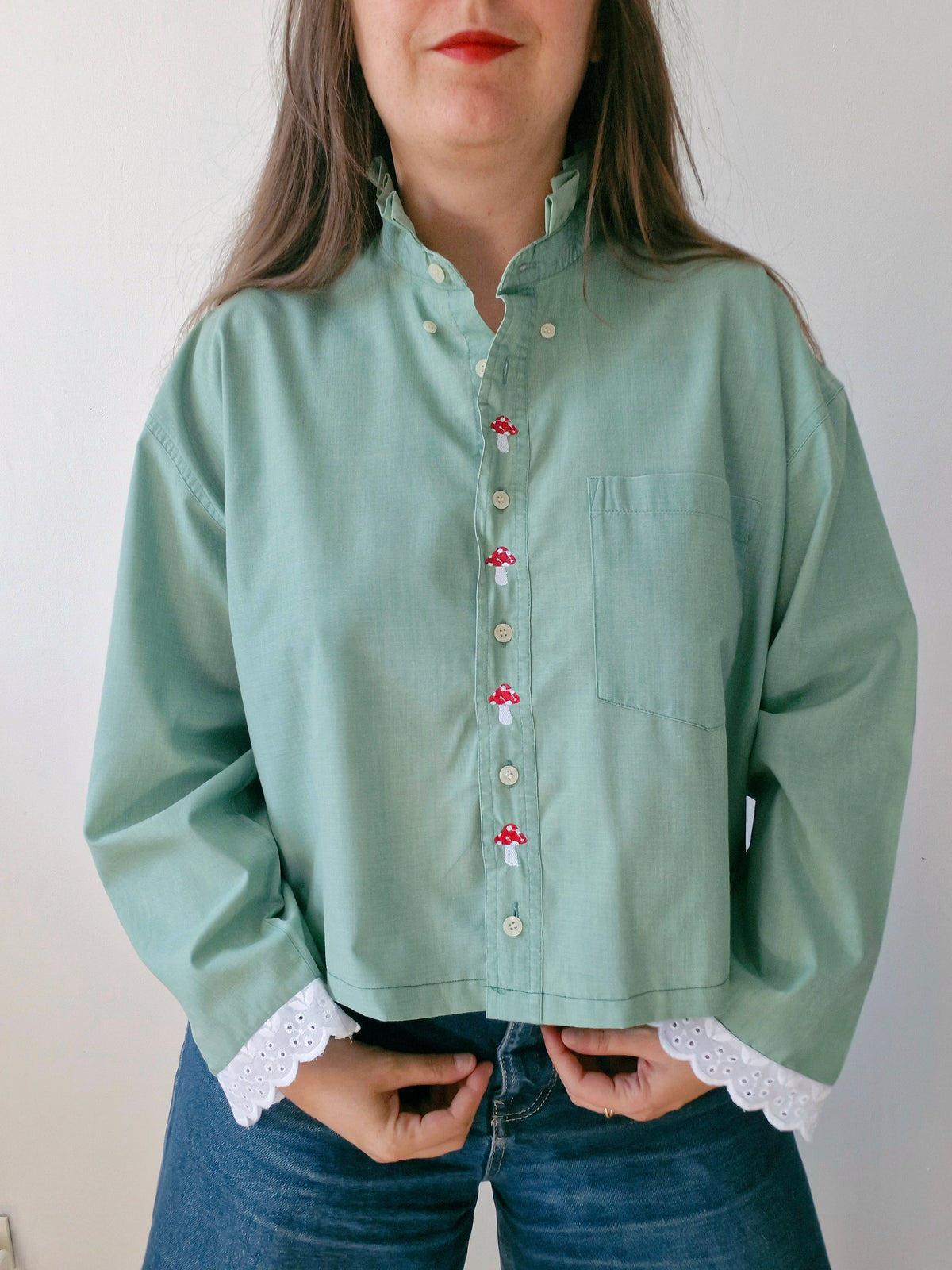 Chemise Verte Champignon